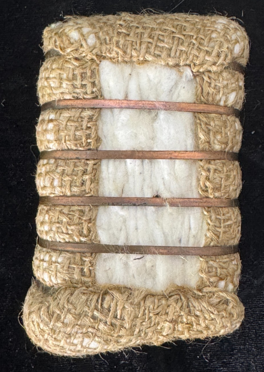 Vintage Miniature Cotton Bale Souvenir 4 Inch decor