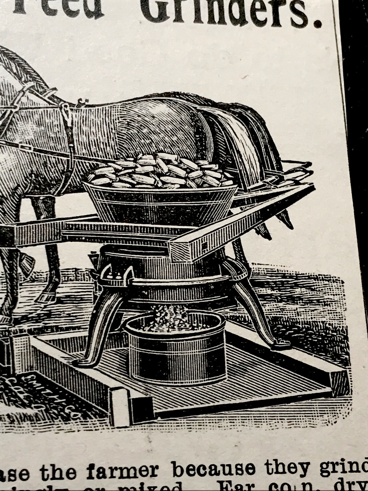 ORIGINAL 1897 Star Feed Grinder Farm Advertising – New Lexington – Ohio