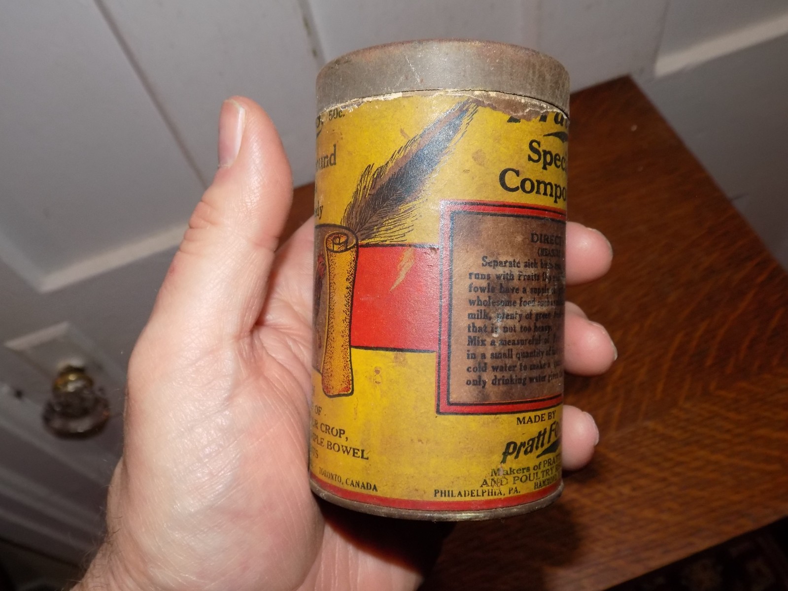 Vintage Pratt’s Special Compound Cholera Remedy Opened Package