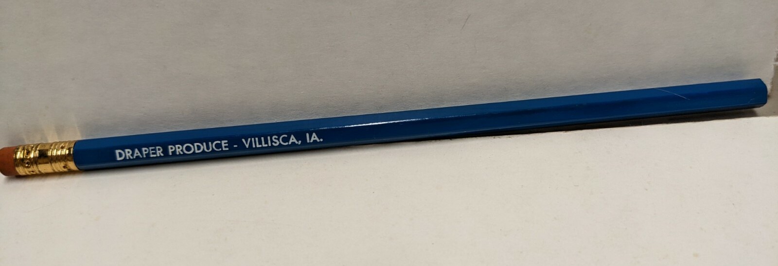 Vintage Draper Produce Villisca Iowa Advertising Pencil