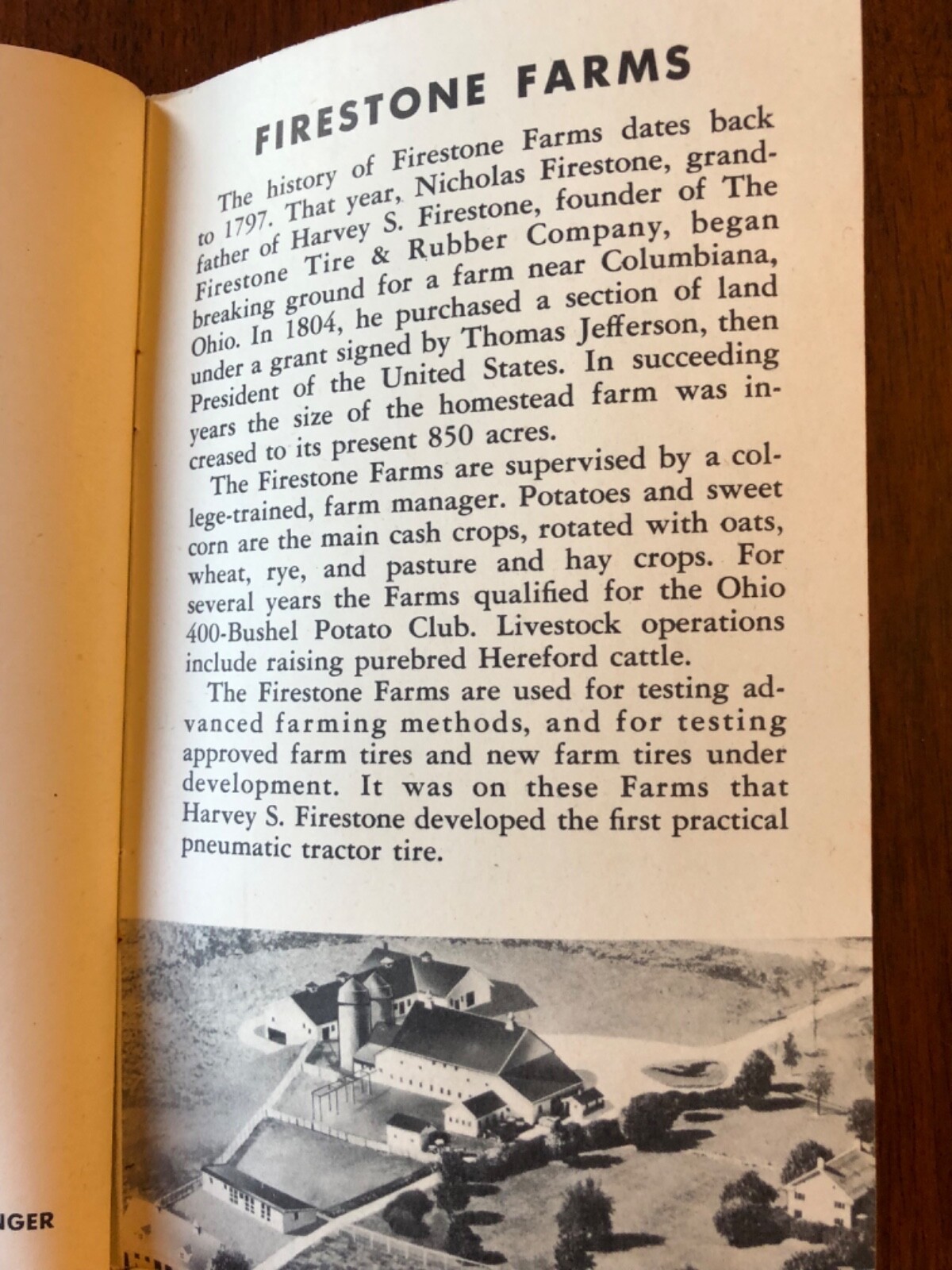Vintage 1947-1948 FIRESTONE Farm Guide Book, Broadway Battery & Tire-Highland IL