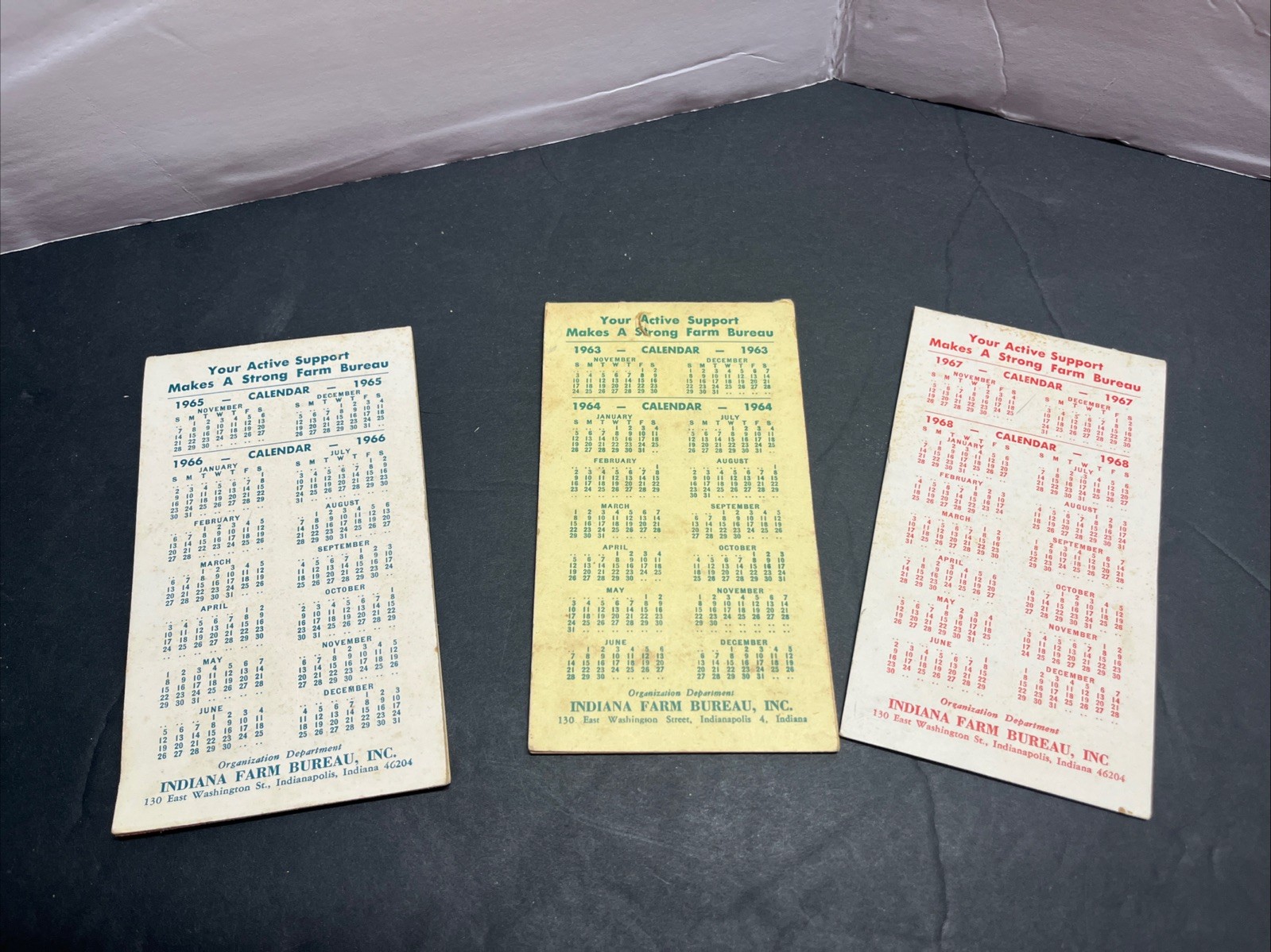 Three Vintage 1960S Indiana Farm Bureau Information/Notebooks
