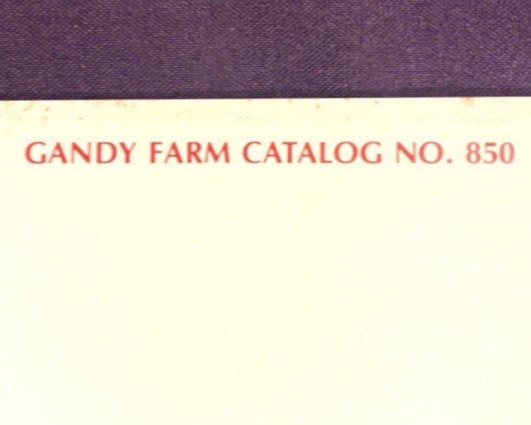 Original 1985 GANDY Farm, Lawn, & Garden Equipment Catalog. Brochure. Vintage