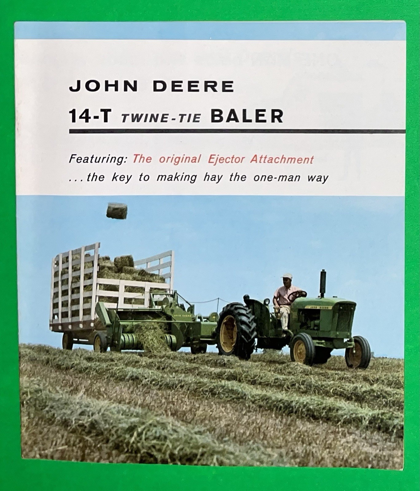 John Deere 14-T Baler For 1960 Brochure FCCA25