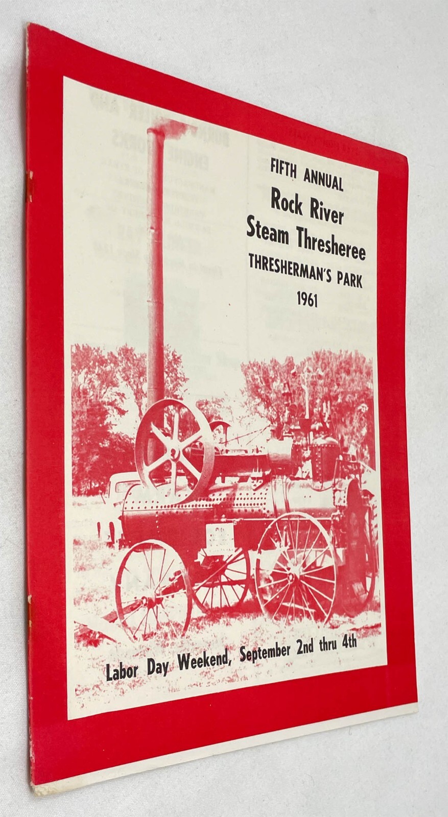 Rock River Steam Thresheree Souvenir Booklet Argriculture Threshers 1961