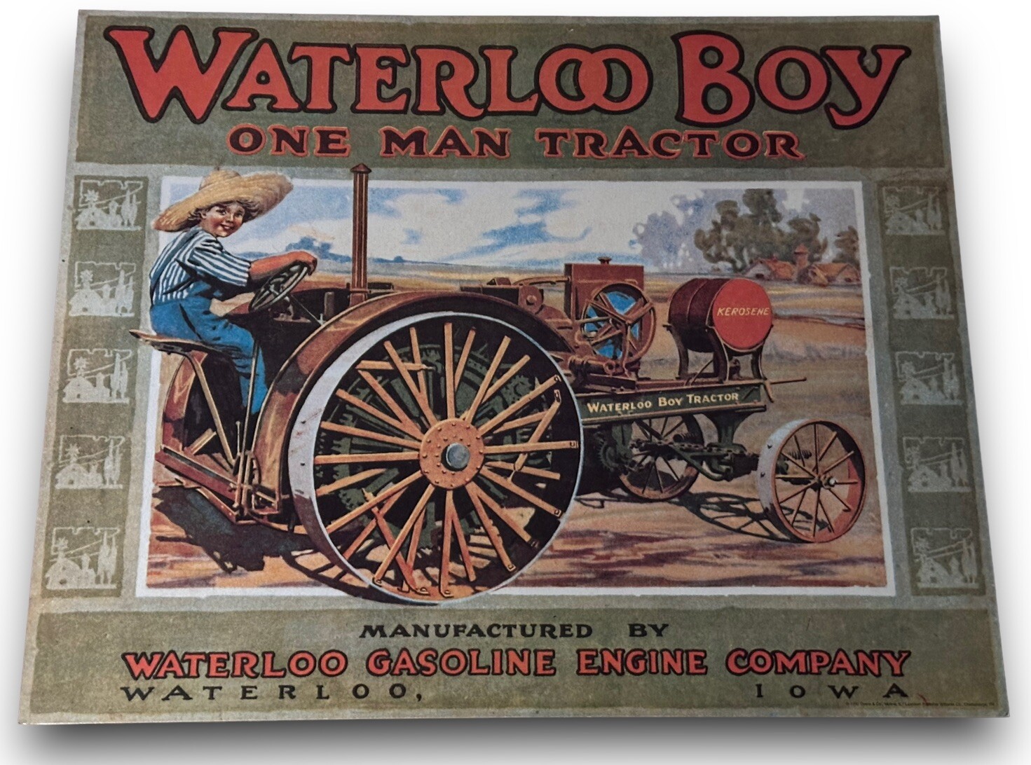 THE WATERLOO BOY One Man Tractor Waterloo Gasoline Engine Co. 20 3/4&Prime; x 16 3/4&Prime;