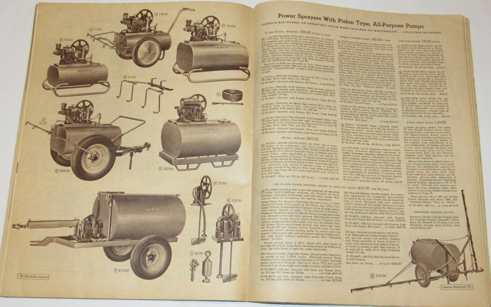 VTG 1953 MONTGOMERY WARD FARM CATALOG! HORSE DRAWN EQ/TOOLS/BEE KEEPING/CHICKENS