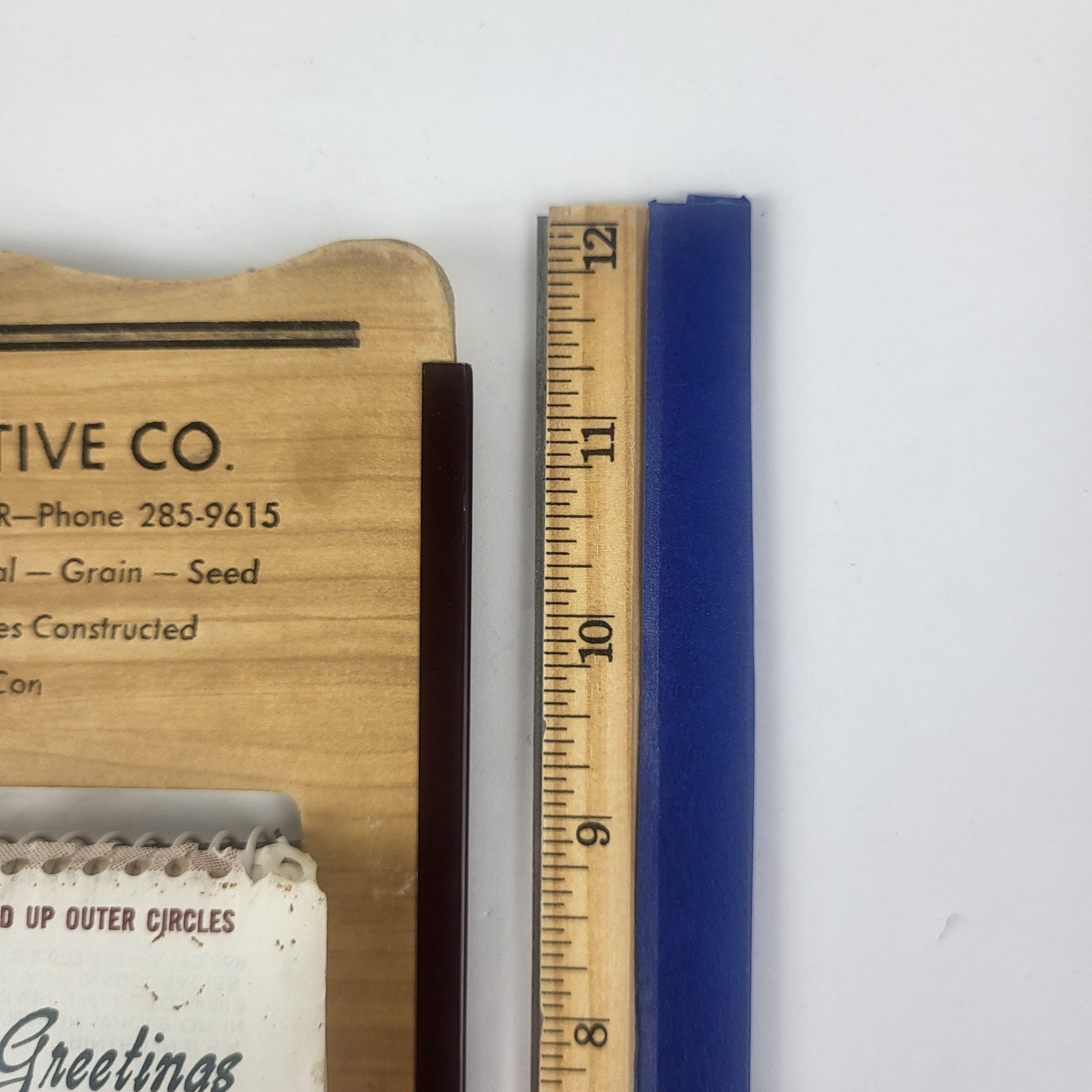 Vintage Eldridge Cooperative Co Brown Wall Calendar Sign 1979 Iowa Advertising