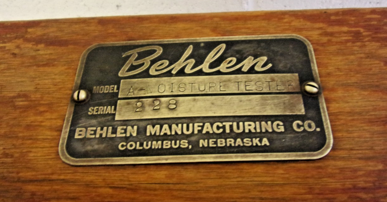 Vintage Behlen Corn Moister Tester 1950&rsquo;s