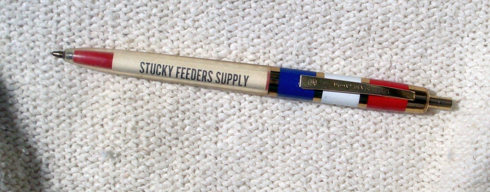 Stucky Feeders Supply Wichita KS Better Feed Vtg Click Pen Promo Advertising