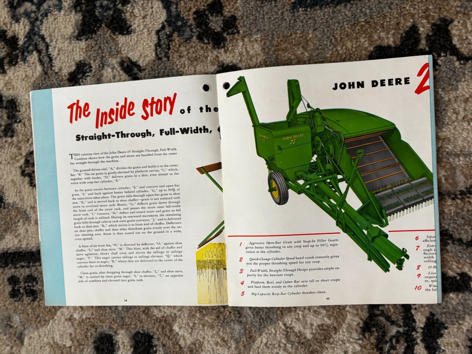 John Deere 25 Combine For 1953 Brochure DCPA26