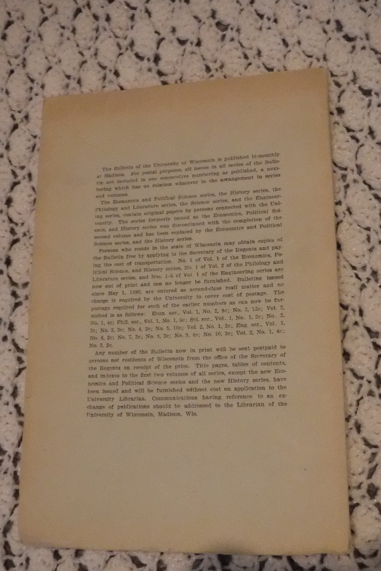 THE DECLINE OF LANDOWNING FARMERS IN ENGLAND BY HENRY C TAYLOR VINTAGE 1904 UW