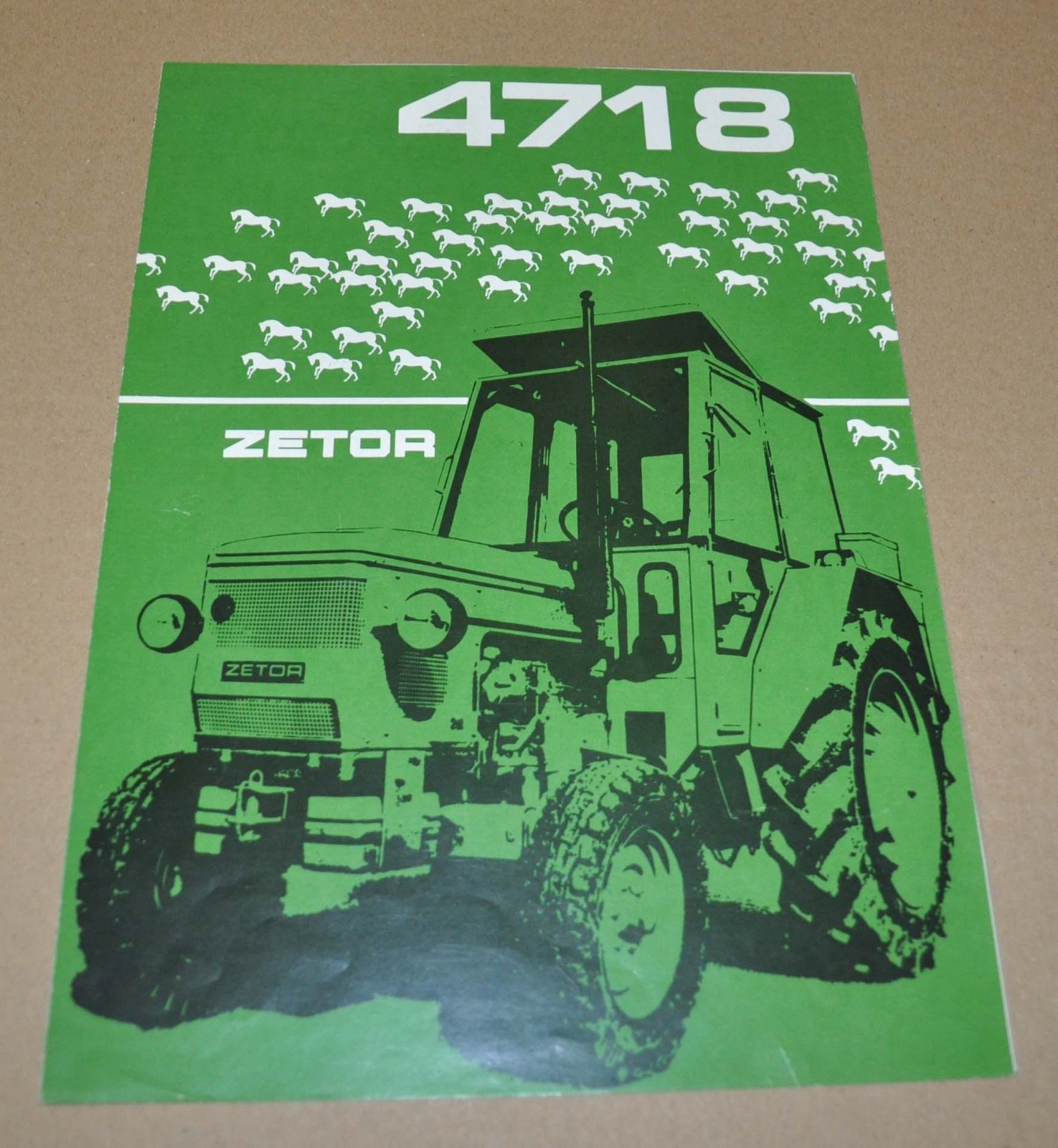 Zetor 4718 Tractor Specification Brochure Prospekt DK