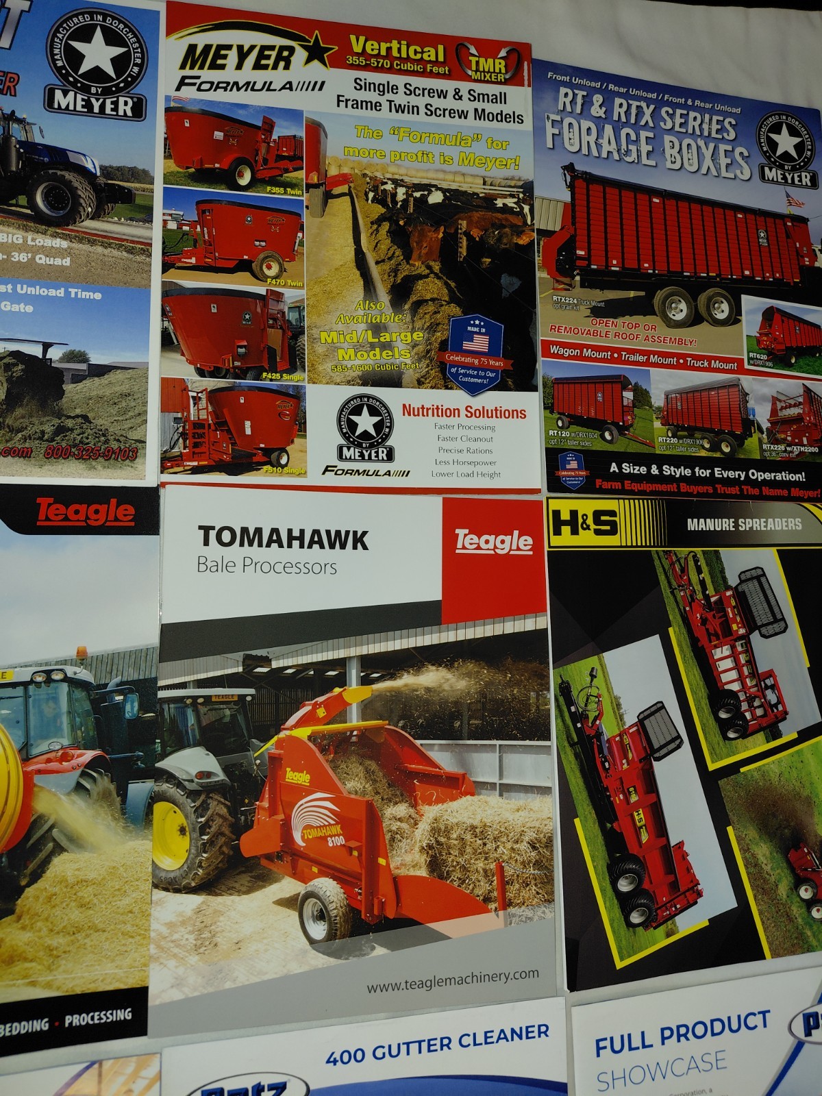 Lot Of 80+ Modern (Year 2000+) Farm Equipment, Tractor, Combine Brochures