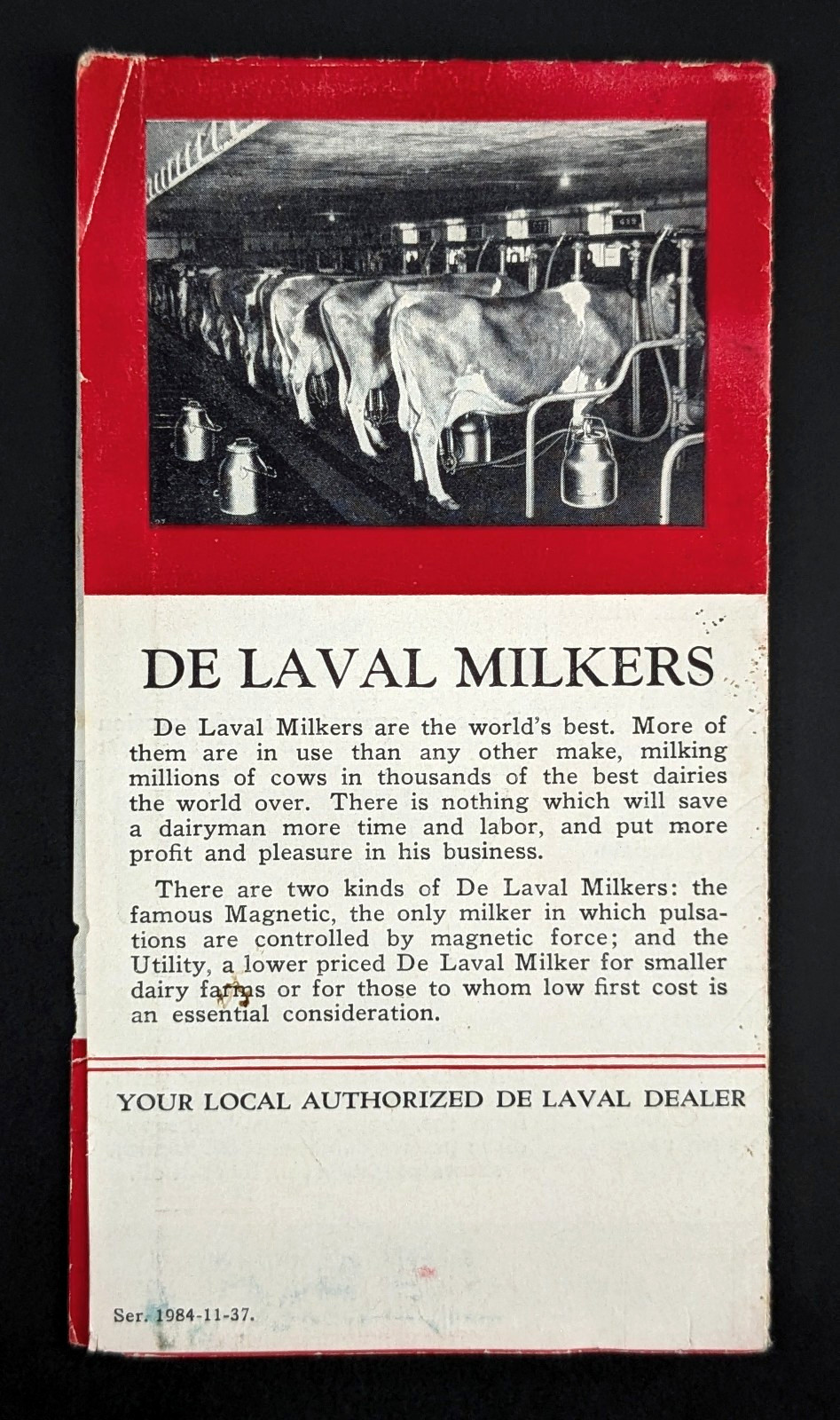 De Laval Cream Separators Advertising Brochure Agriculture Dairy Farming 1937