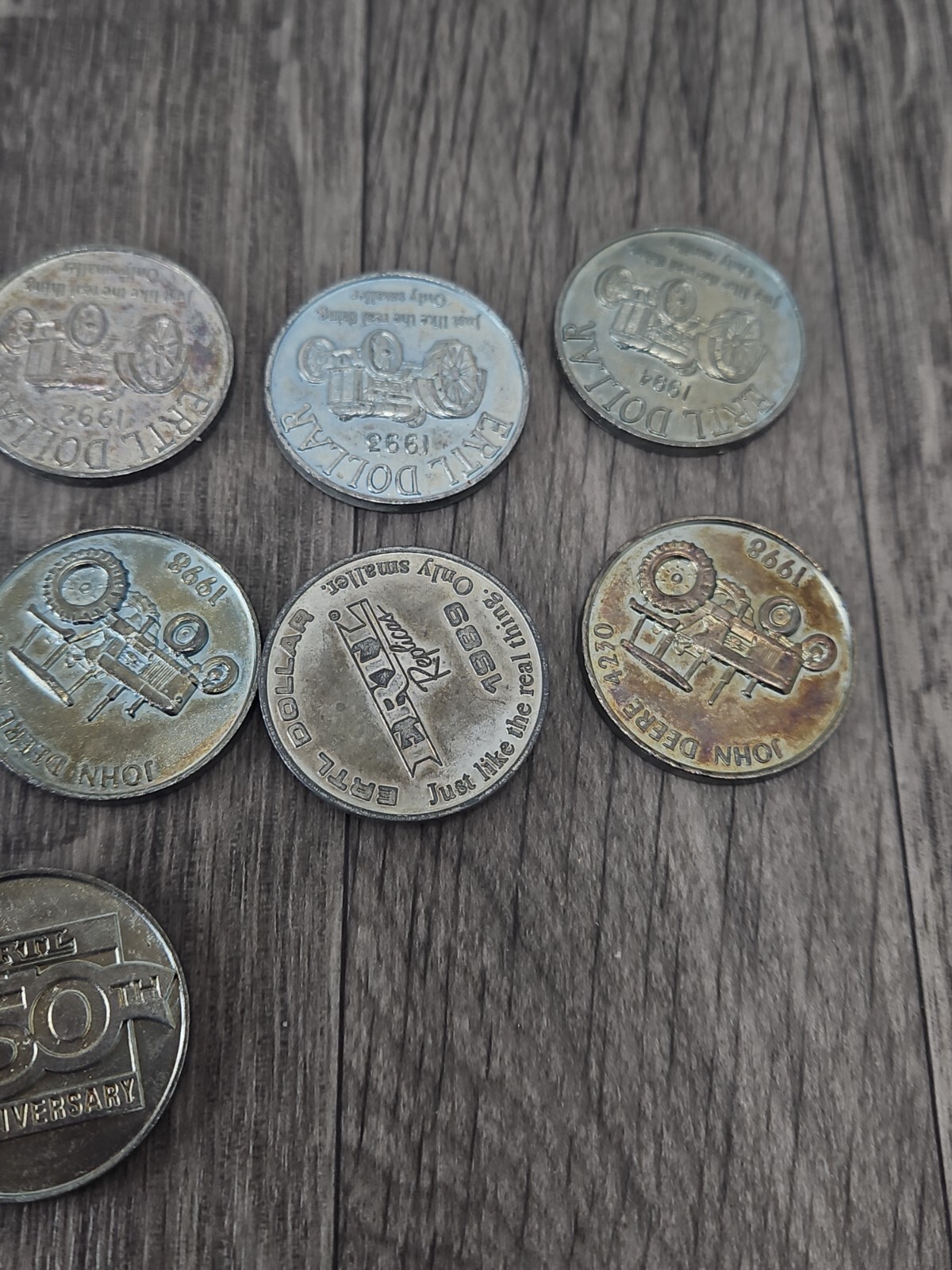 13 ERTL Dollar Coins Tractor