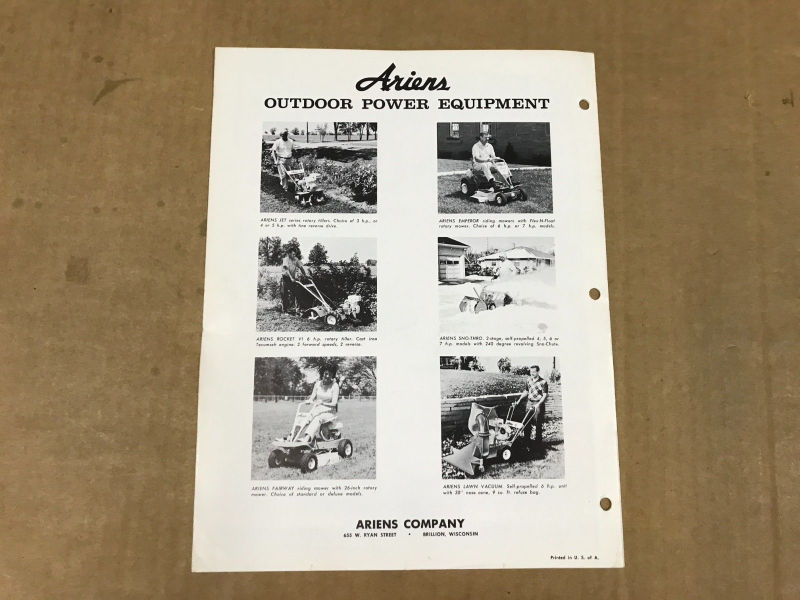 Vintage Ariens Parts Manual – Tractor & Sno-Thro Attachment