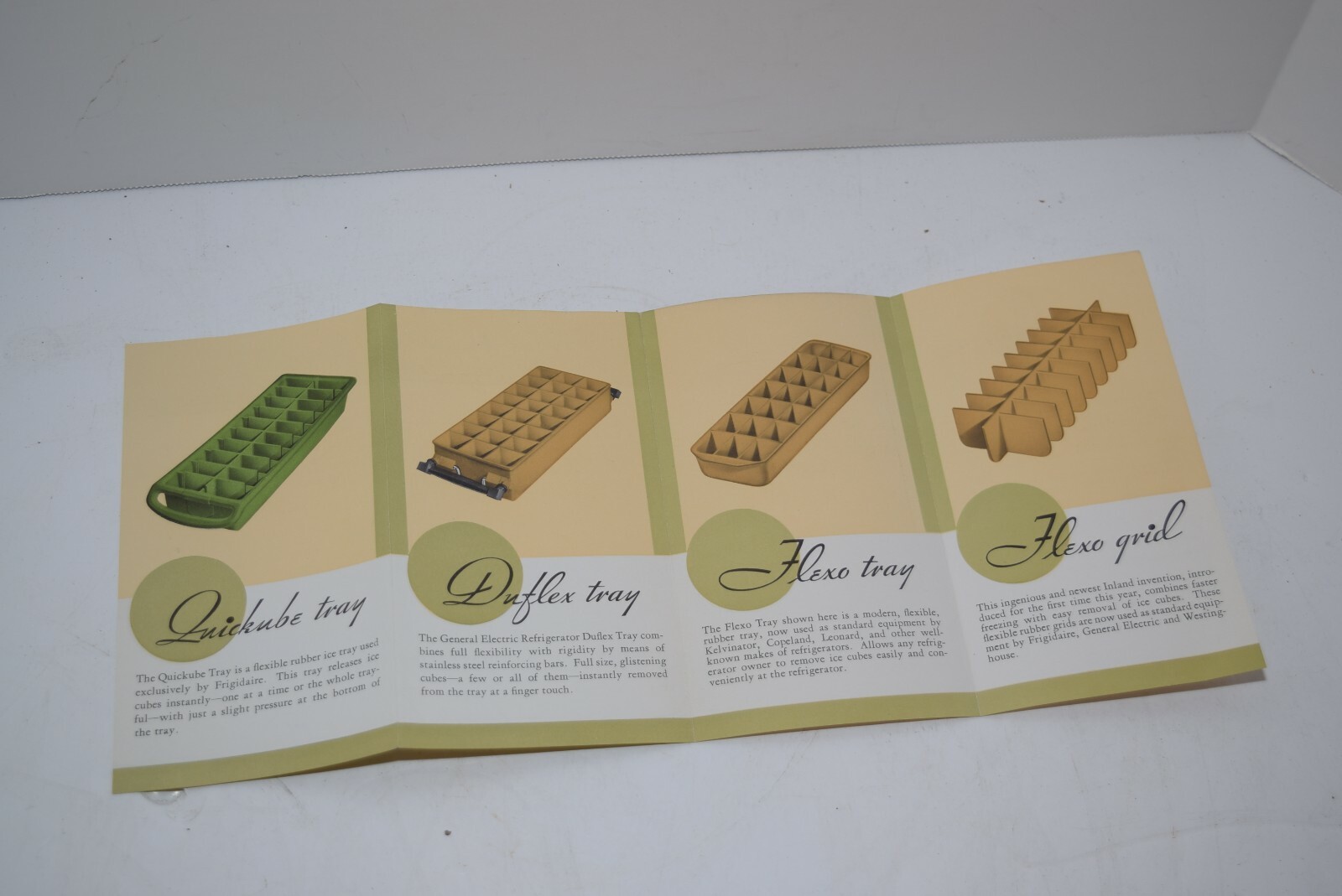 Vintage 1933 Chicago Worlds Fair Sales Brochure – Inland Mfg. Co.-Ice Cube Trays