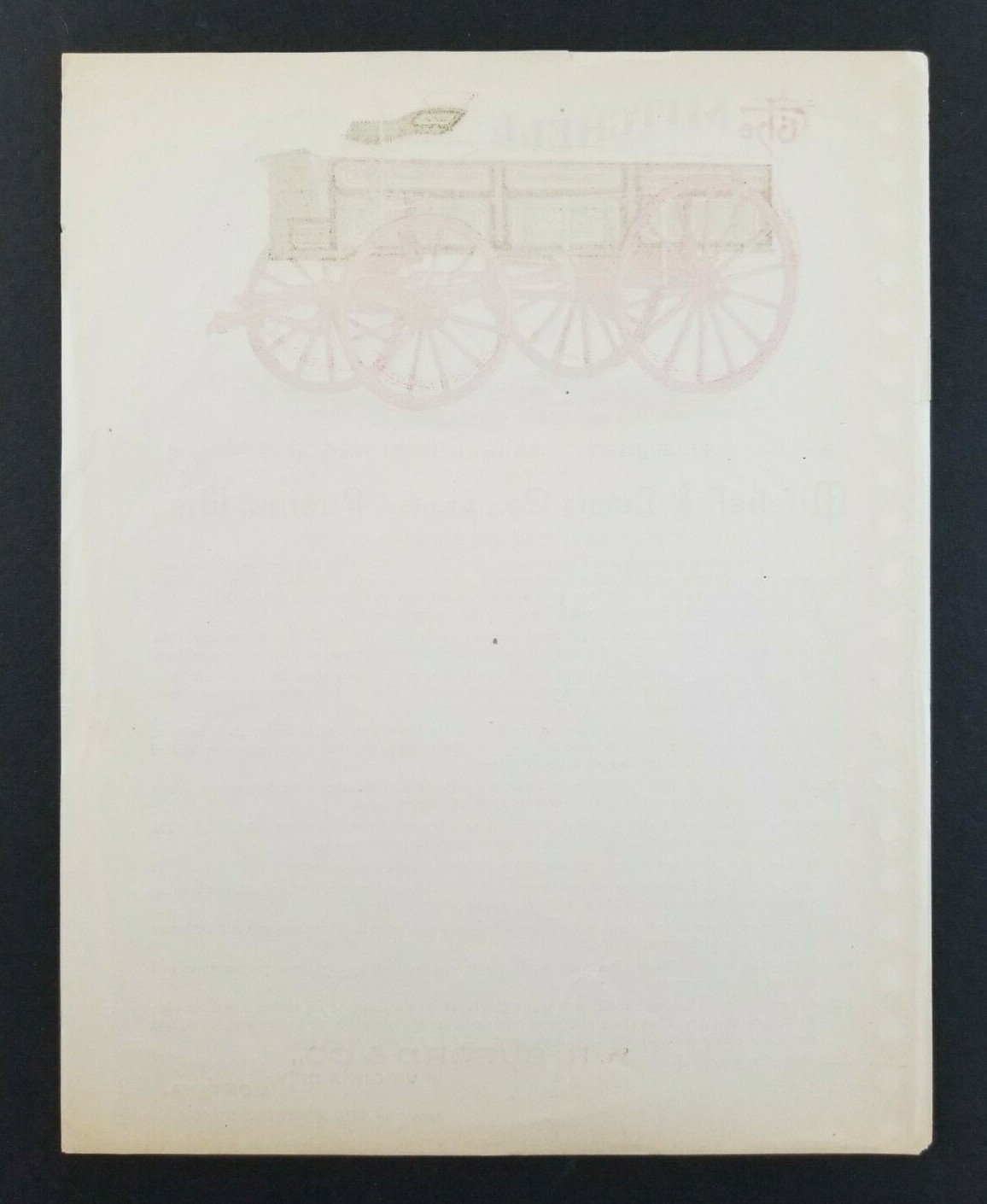 Vintage 1890&rsquo;s Mitchell & Lewis Wagon Co. Racine Wisconsin Advertising Flyer