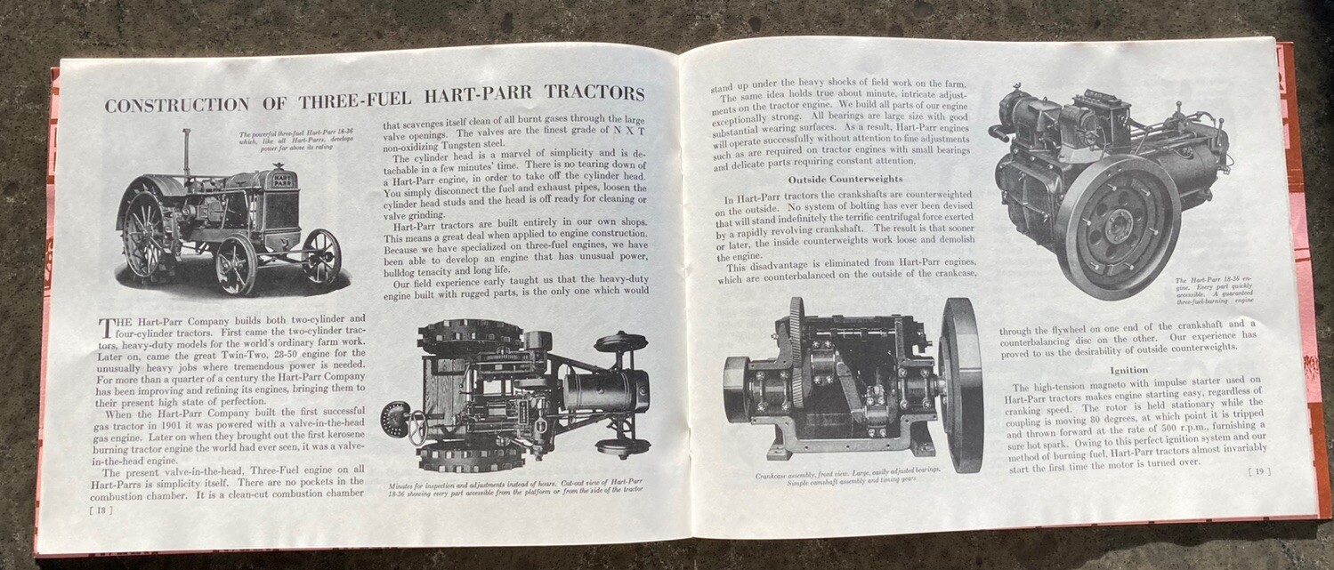 1929 Hart Parr Advertising Booklet
