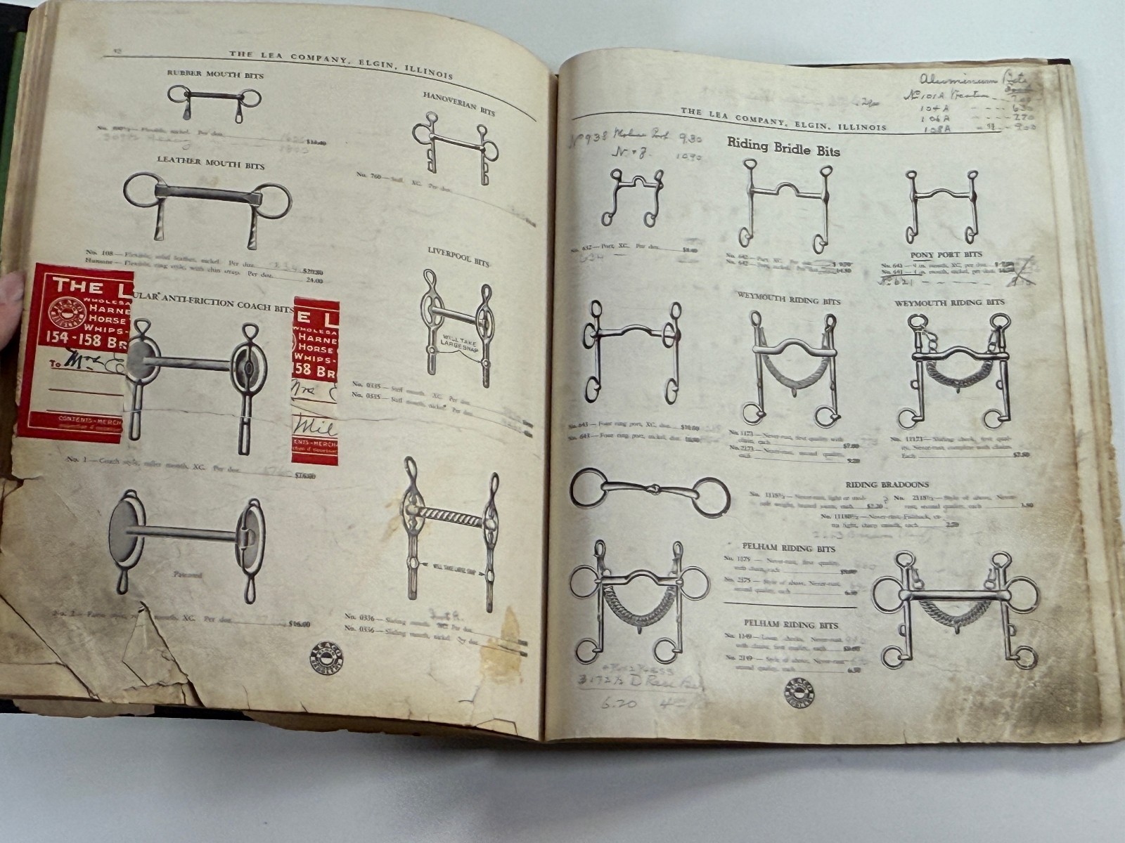 RARE 1890 Lea Co Horse Harness & Implement Catalog Book Saddles Elgin Illinois