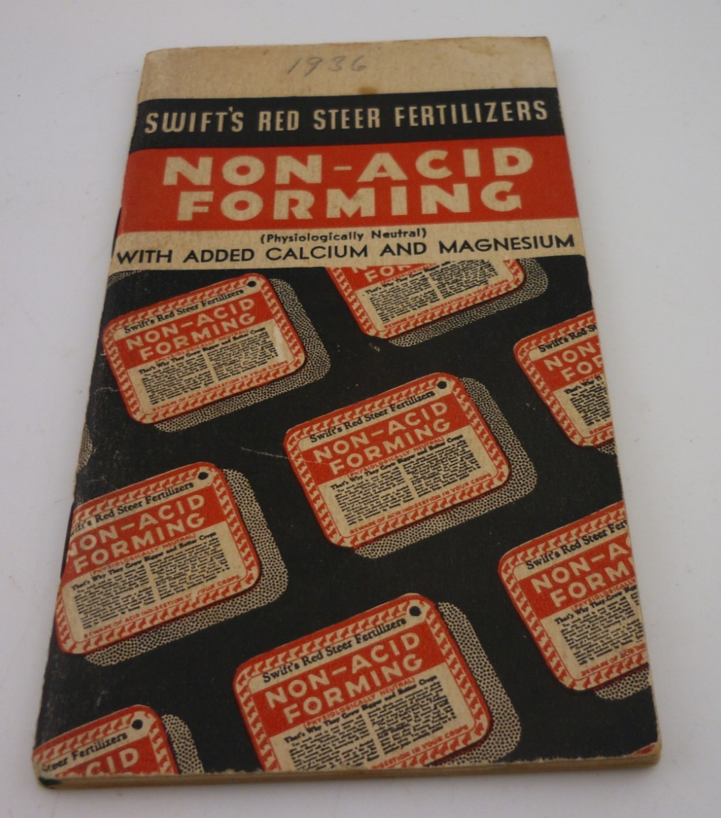 1935 Swift Red Steer Fertilizers Non Acid Forming Farm Advertising Booklet