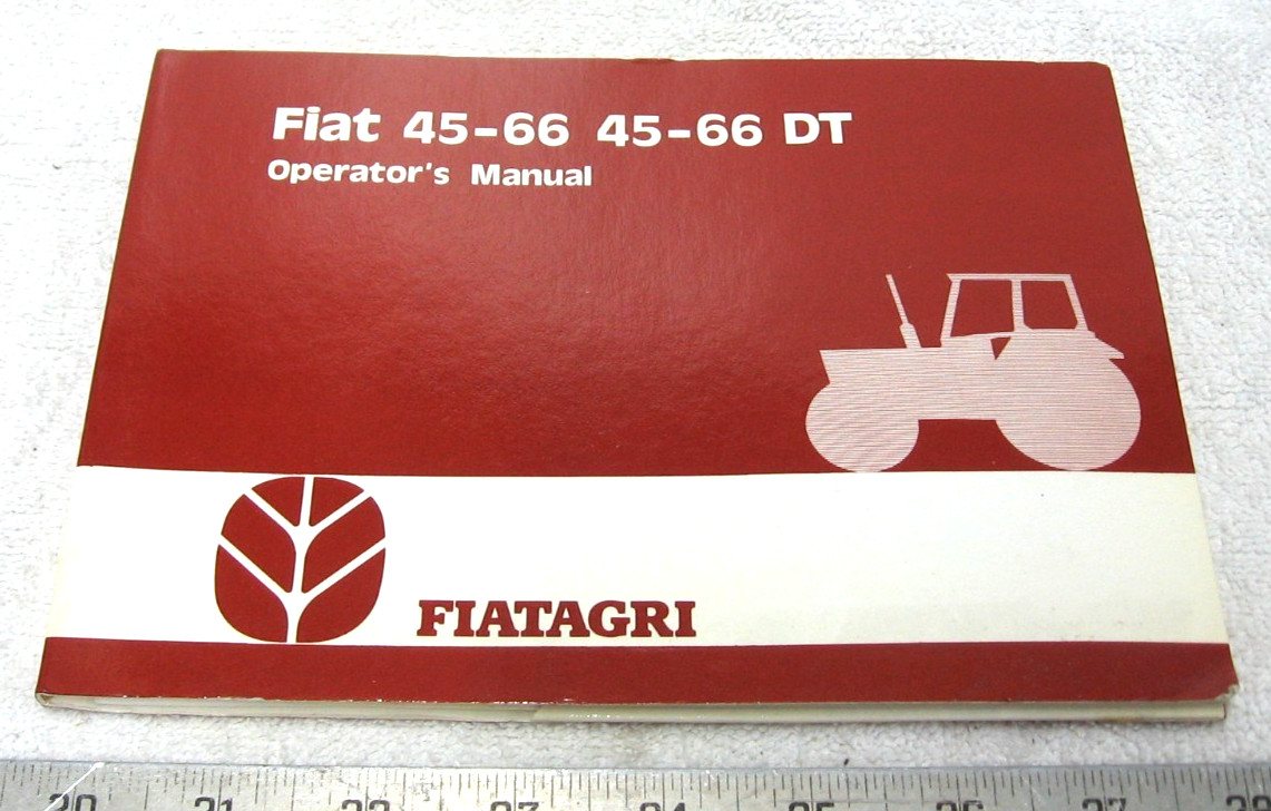 VINTAGE 1985 FIAT AGRI TRACTOR 45-66 DT OPERATORS MANUAL