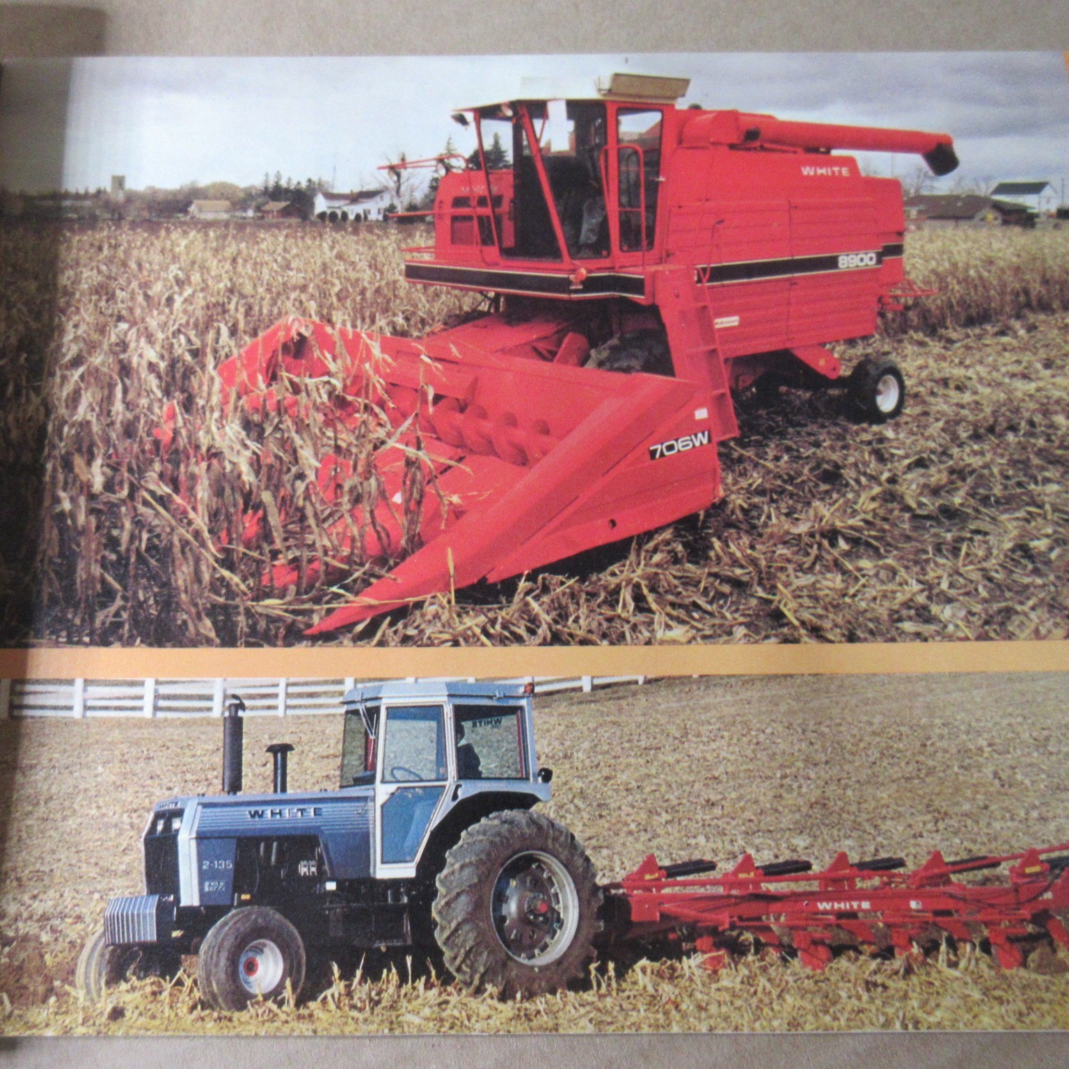 VINTAGE WHITE FARM EQUIPMENT 1978 FARM EQUIPMENT LINE BROCHURE tractors mowers