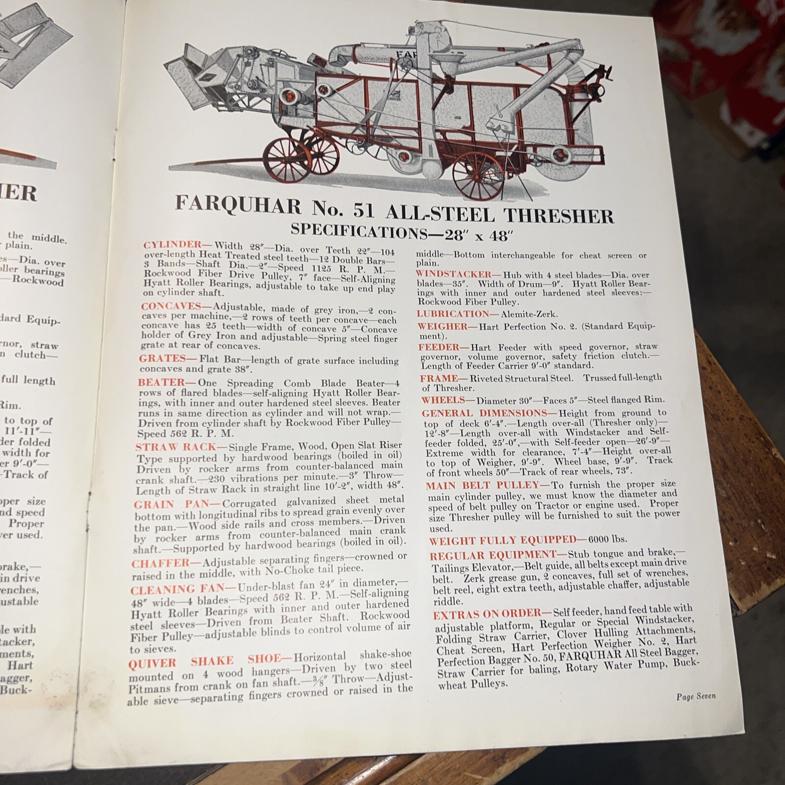 Rare Farquhar Machinery Brochure York, PA All Steel Threshers