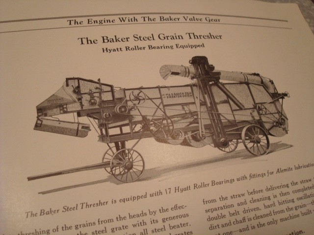 A.D. BAKER TRACTOR & THRESHER Circa 1912 24 Page Catalog Rare