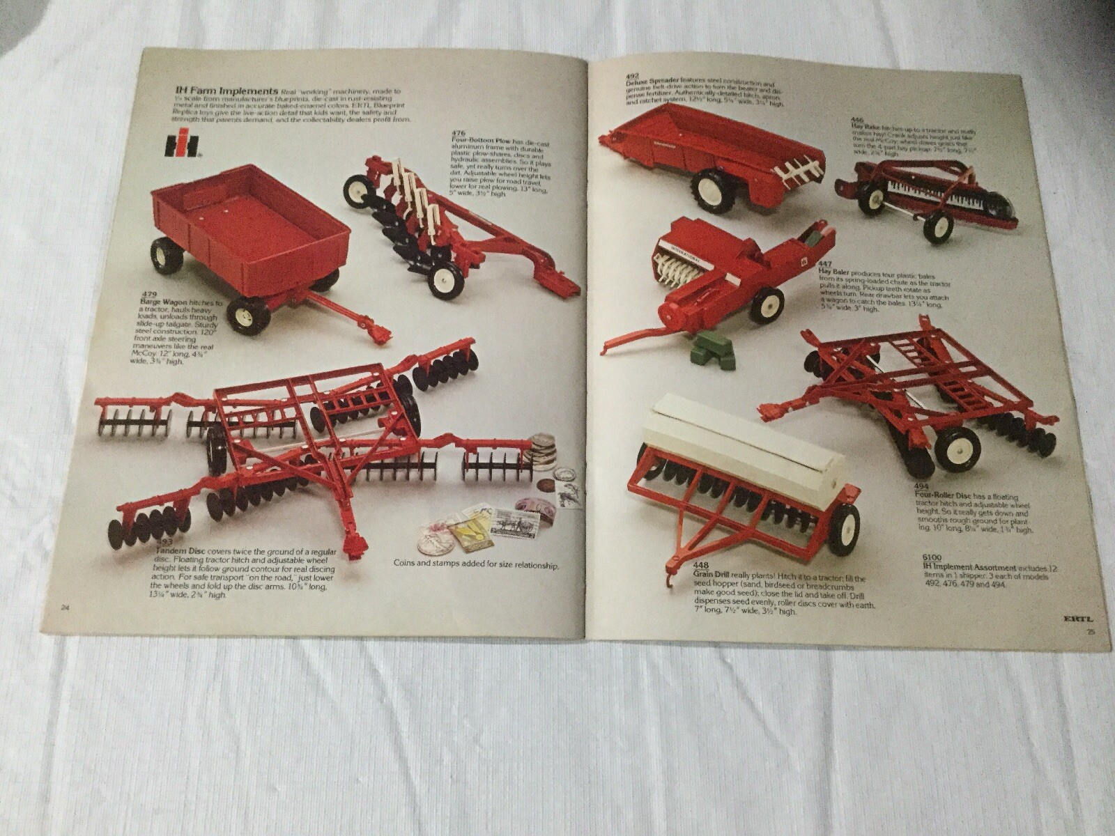 Joseph L. Ertl Steel And Die- Cast Toys 32 Pages Sales Brochure