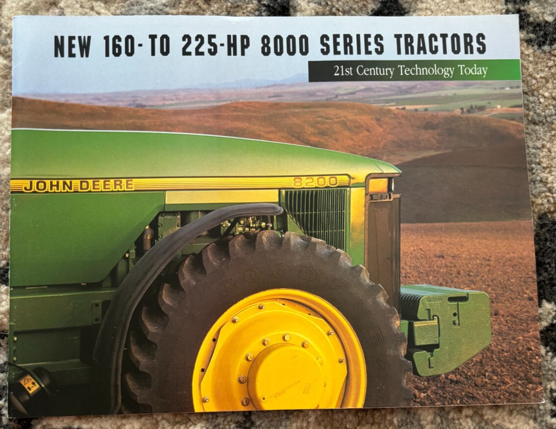 John Deere 8100 8200 8300 8400 Tractor for 1995 Brochure FCCA