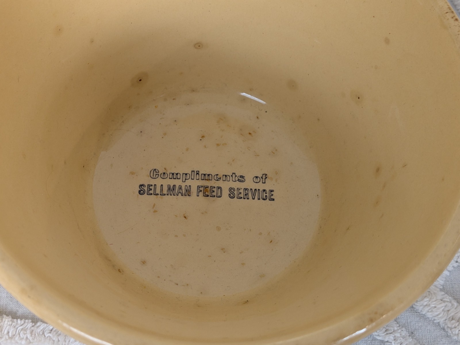 Vintage Watt Apple Bowl Advertising #7 Made in USA – Sellman Feed Service