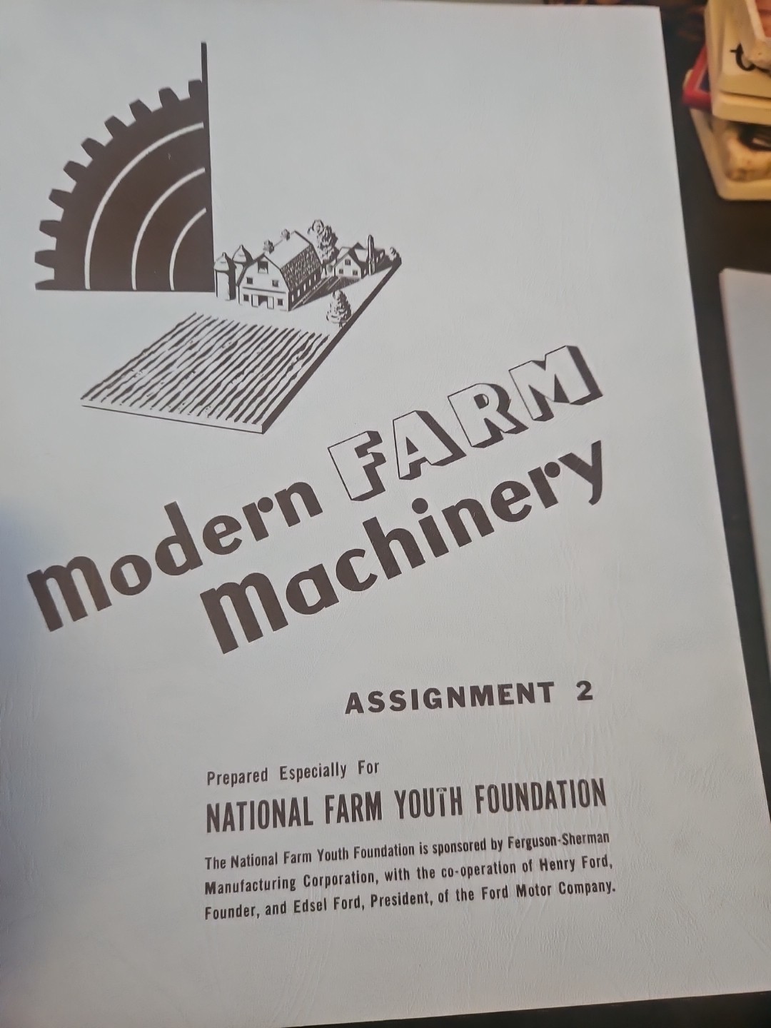 Set Of 5 Modern Farm Machinery Assignment 1-5 National Farm Youth 1941 Vintage