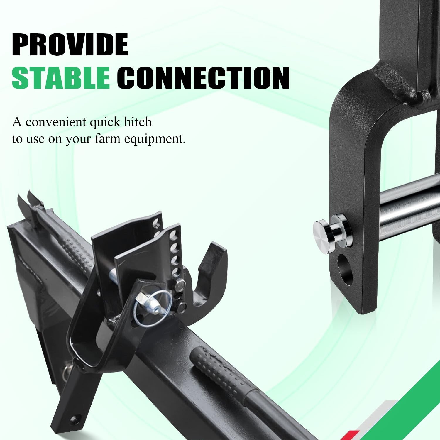 Versatile Quick Hitch Adapter with Adapter Sleeve Used to Adjust Top Link Bra…