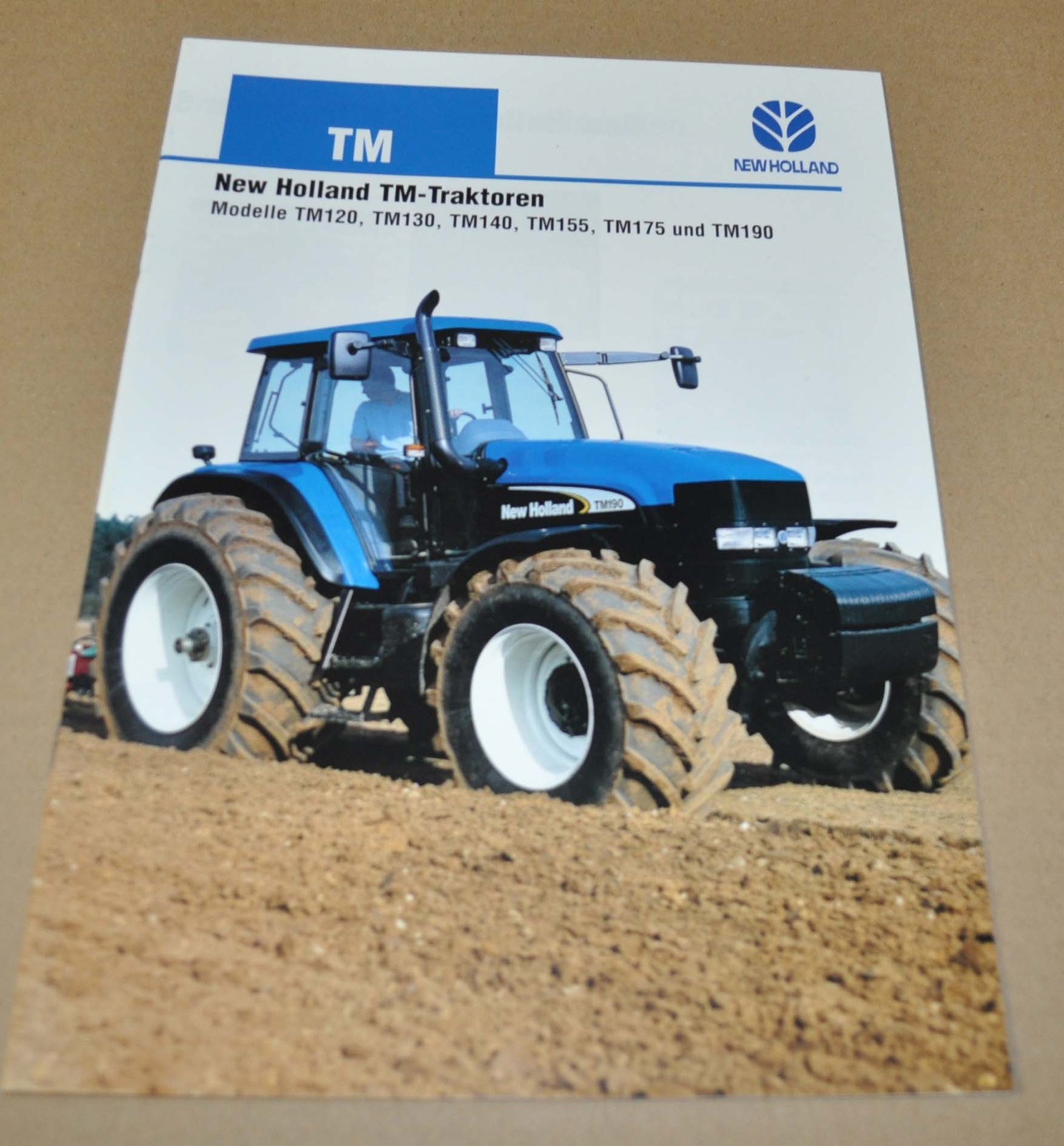2002 New Holland TM120 TM130 TM140 TM155 TM175 TM190 Tractor Brochure Prospekt D