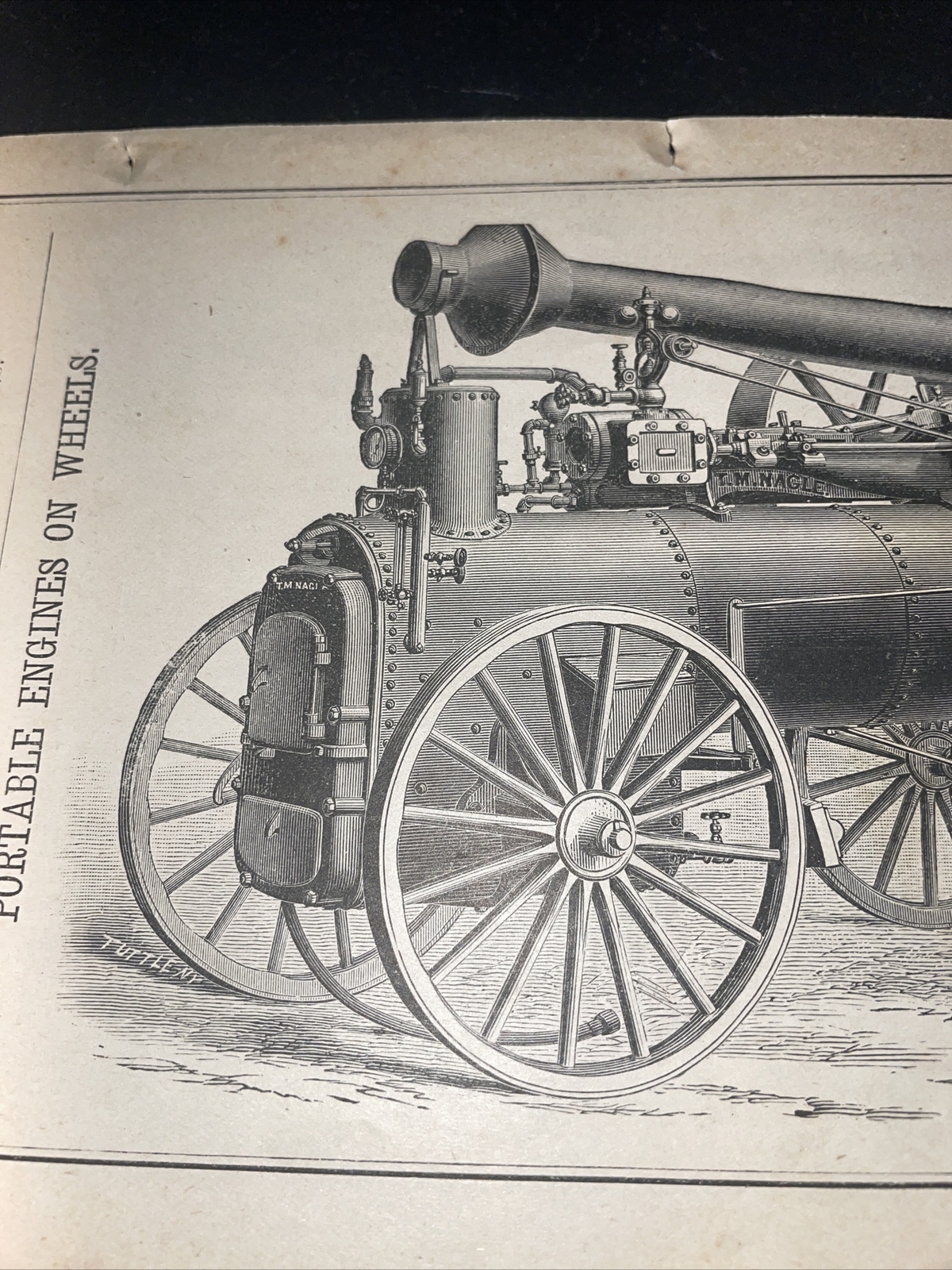 1891 Baldwin – Nagle Portable Engine On Wheels – Farm Advertising – New Orleans