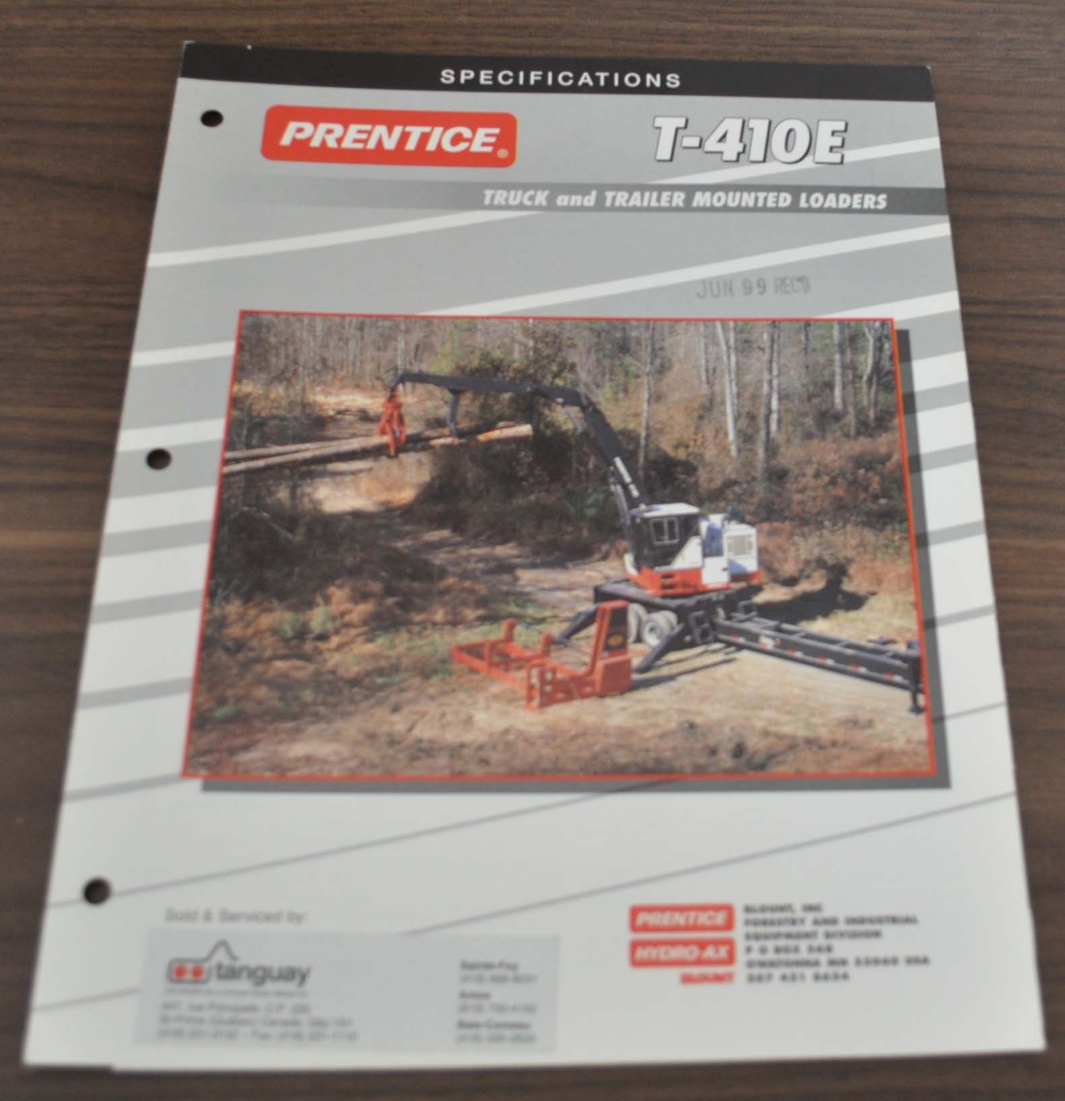 Prentice Truck & Trailers Mounted Loaders Logging Hydraulic Crane Brochure