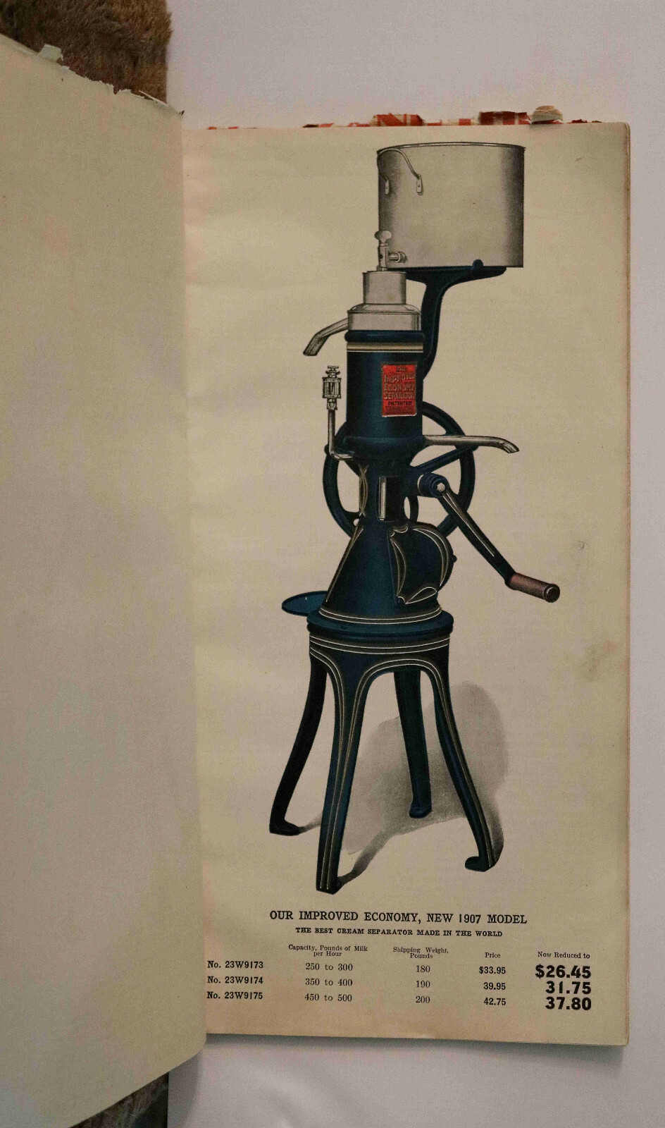 Antique 1907 Sears Roebuck Economy Cream Separator Catalog/Advertising Brochure