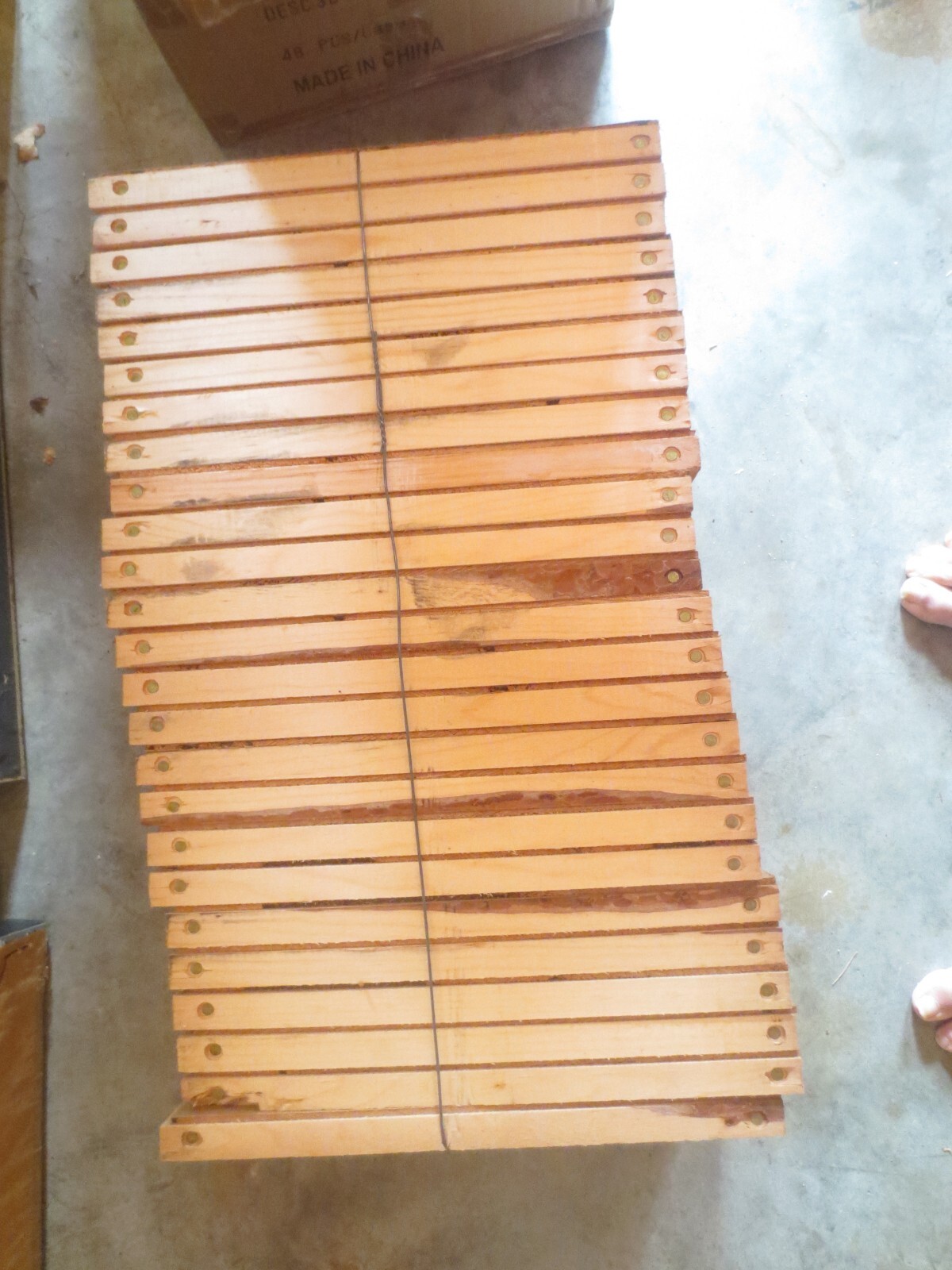 25 Sunny Slope Nectarines Unassembled Crate End Original NOS Wood Race Car