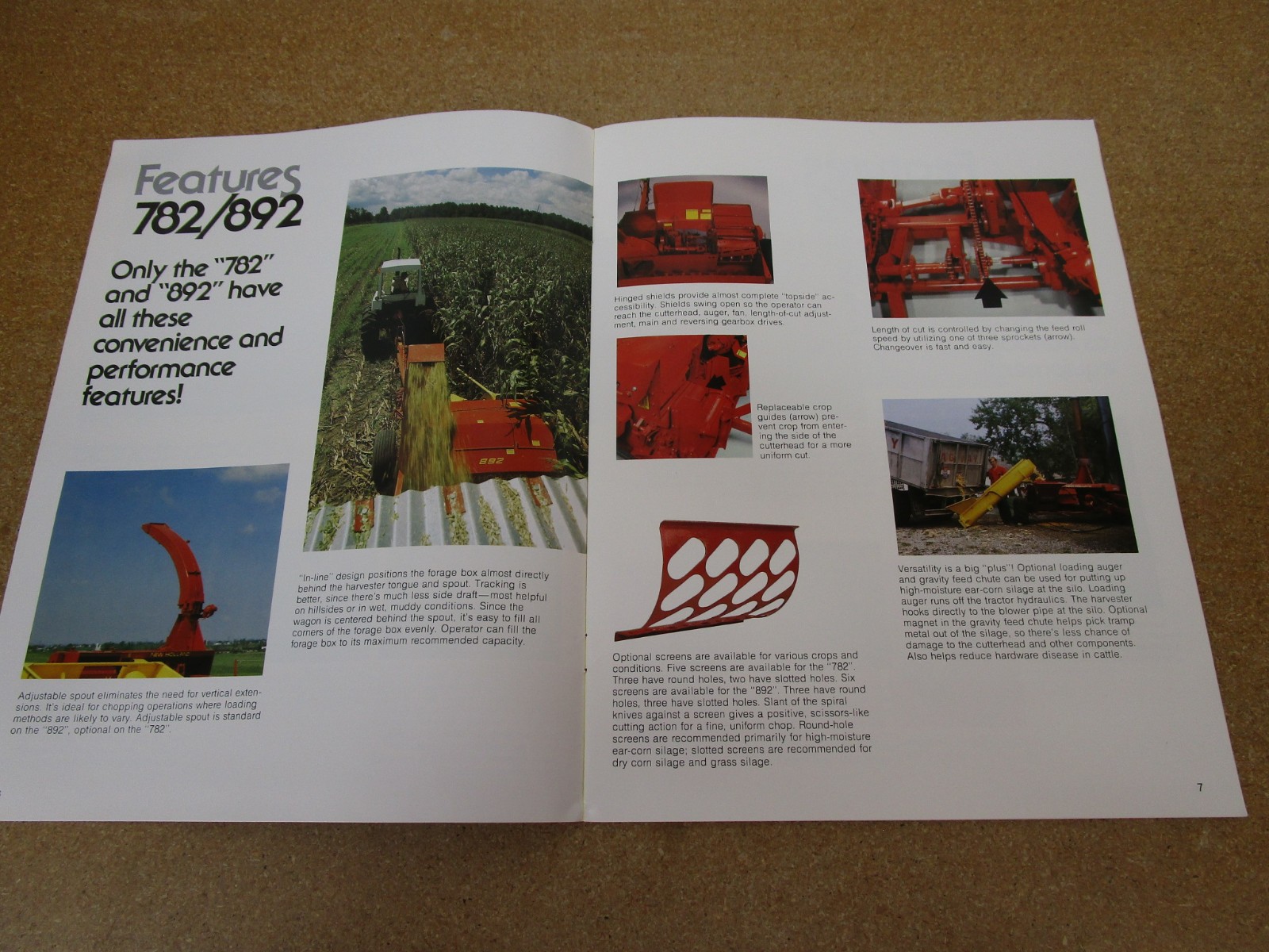 1982 Sperry New Holland Chopper hay sales brochure ORIGINAL farm literature