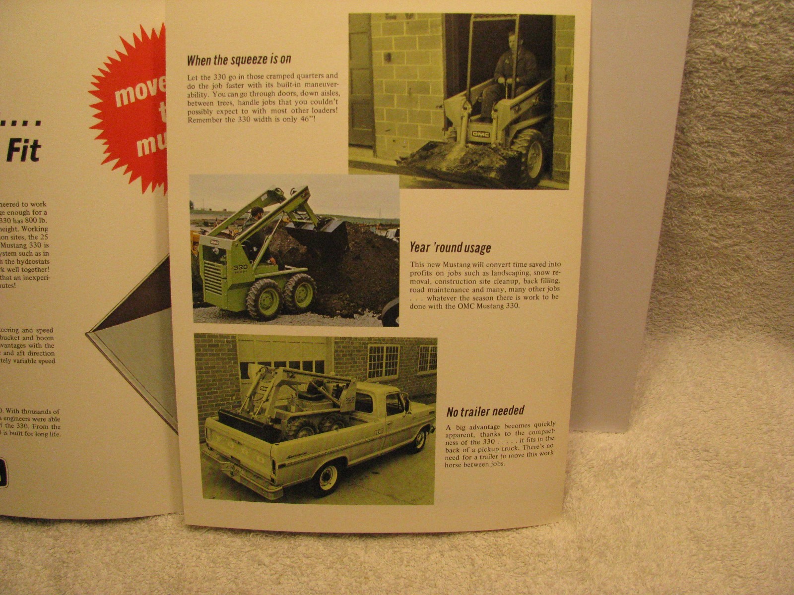Mustang 330 Skid Steer Loader with Hydrostatic Drive Brochure