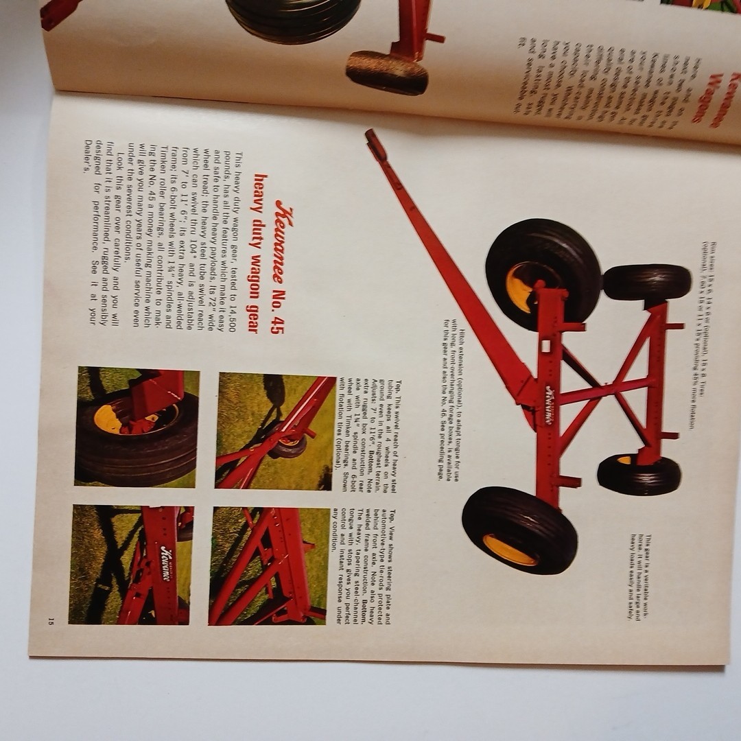 Kewanee Augers Mills Wagons Elevator Disk Brochure Catalog Farm Equipment