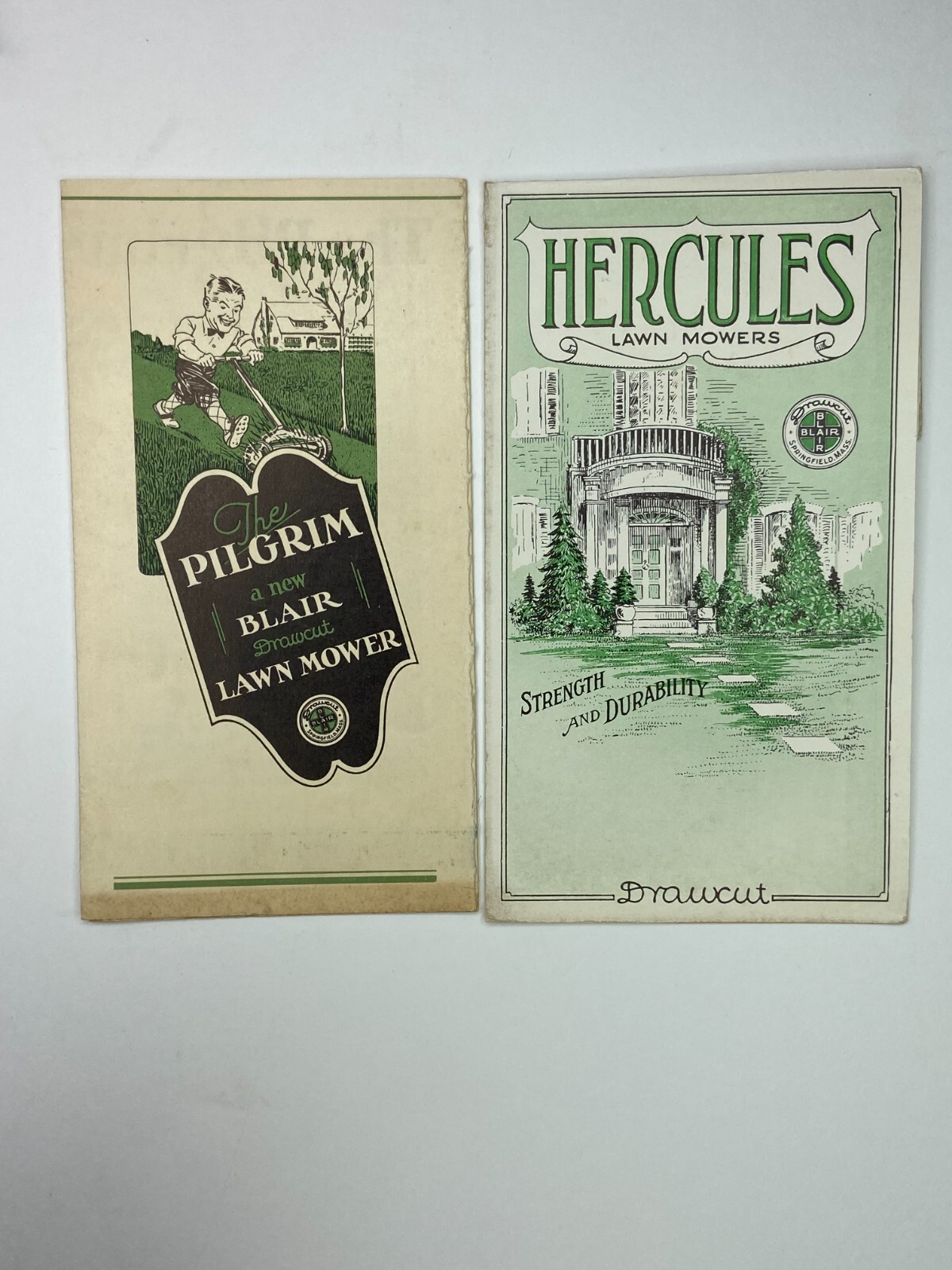 Blair Lawn Mowers – Archive LOT – Advertising Catalog, Brochures, Photo – 1928