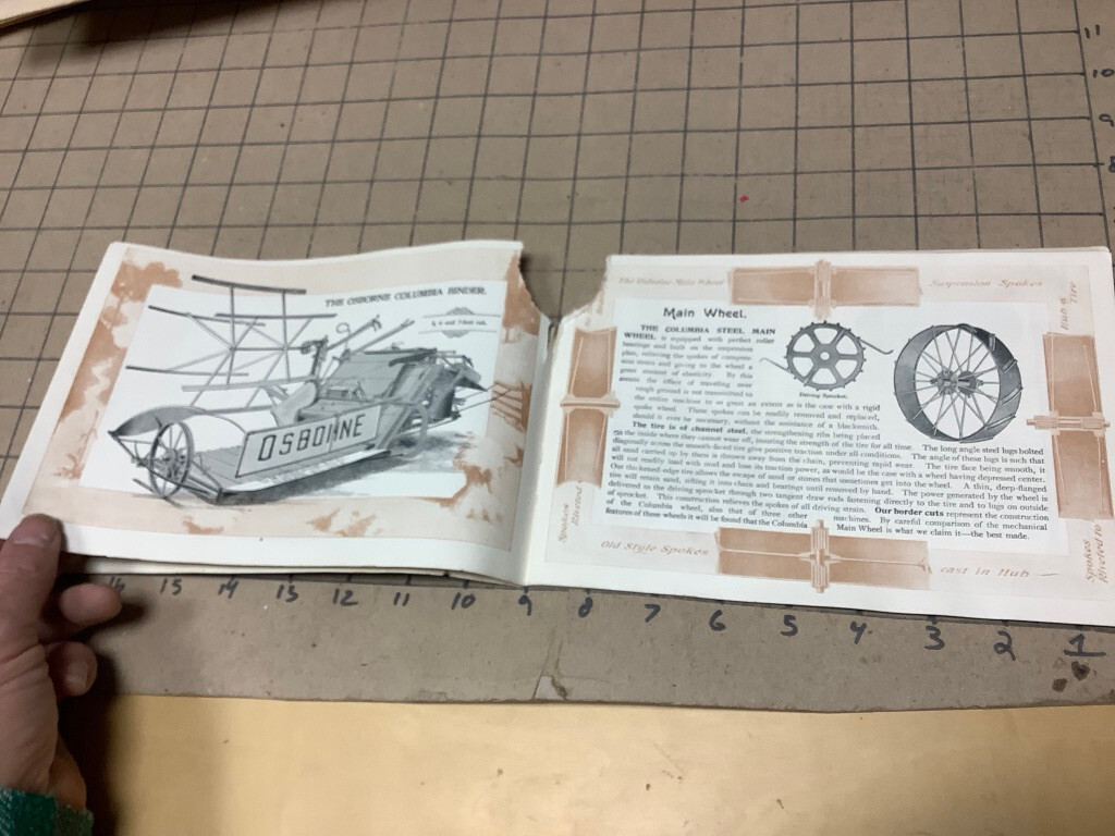 original 1901 D M OSBORNE & co FARMING MACHINE CATALOG – 48pgs