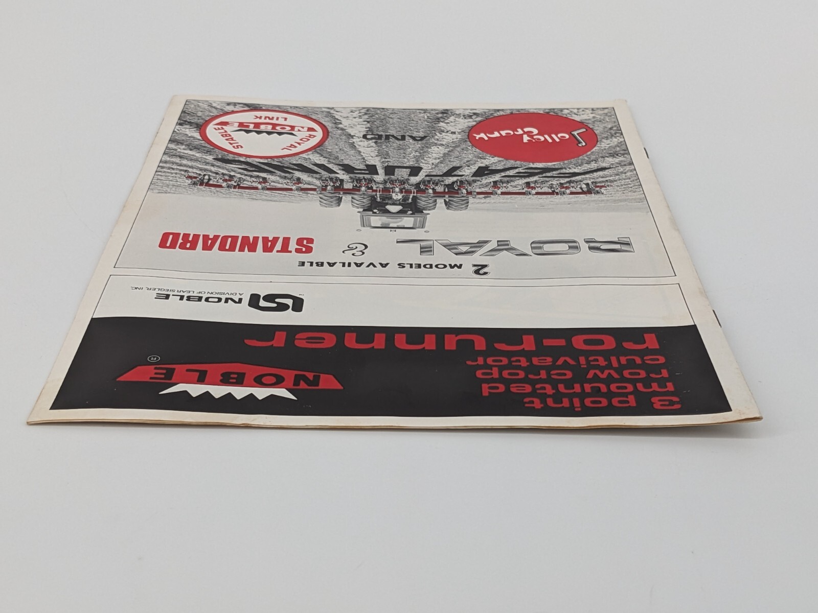 Original Noble 3 Point Mounted Row Crop Cultivator Ro-Runner Brochure