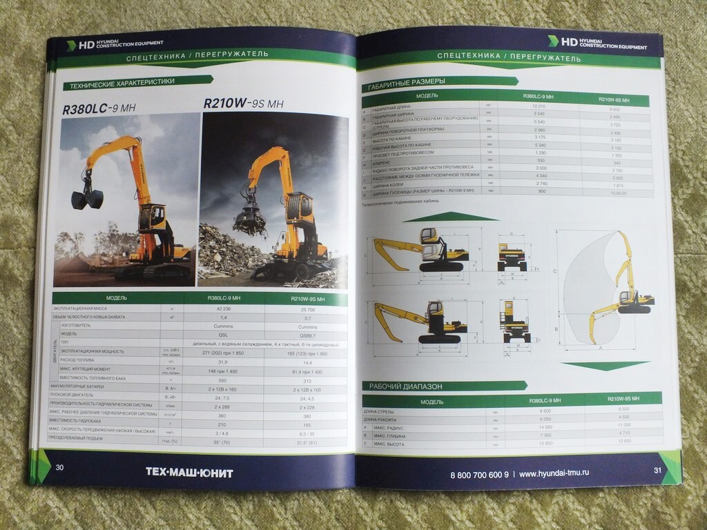 HYUNDAI Mining & Construction Equipment Loader Bulldozer Excavator Brochure 2025
