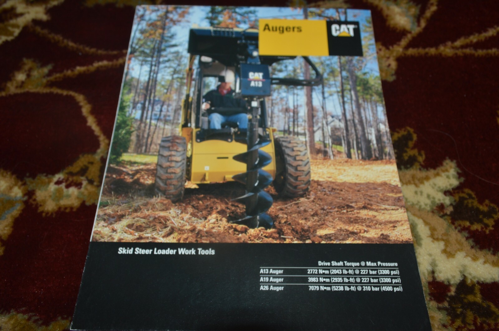Caterpillar Augers For Skid Steer Loaders Brochure FCCA