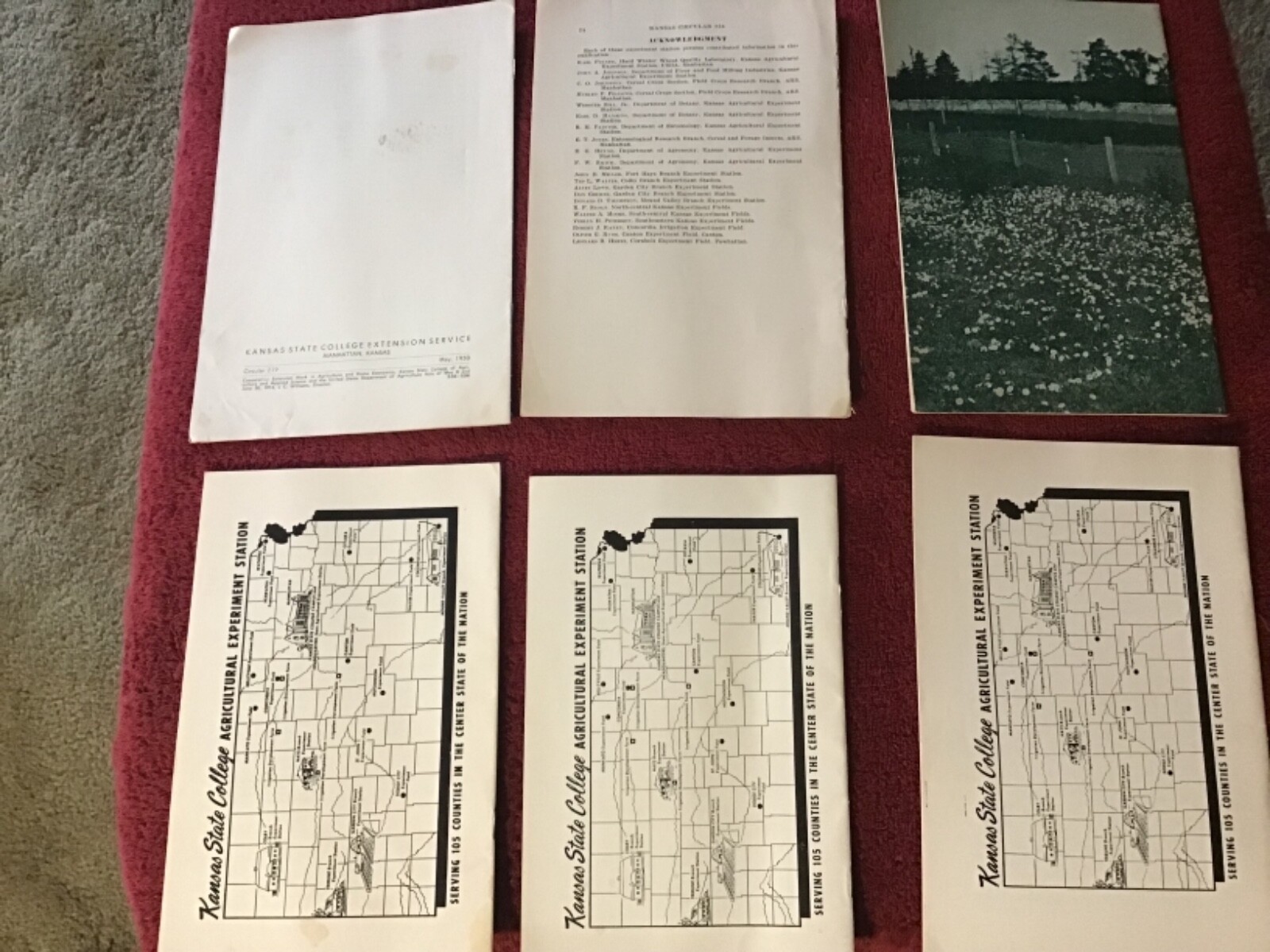 Lot of 6 1950’s Agricultural Experiment Station Bulletins