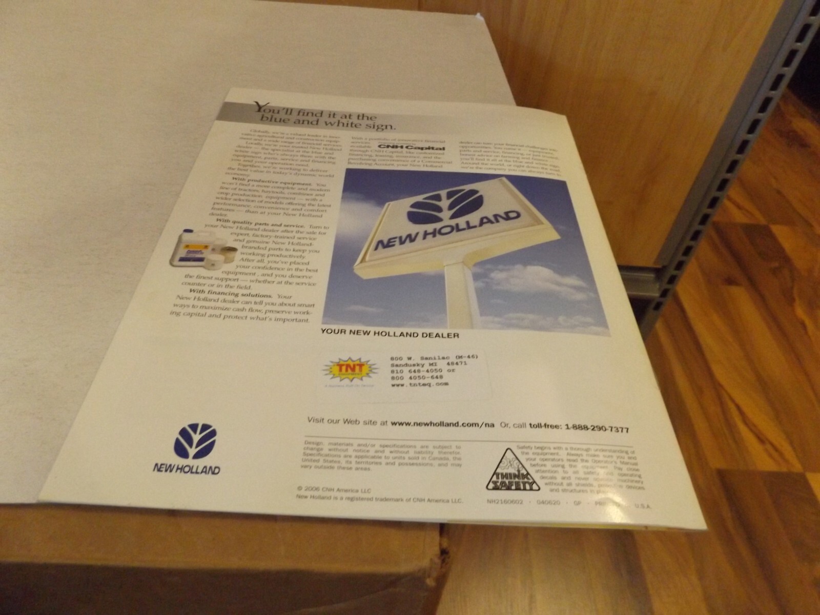 2006 NEW HOLLAND LOADERS BACKHOE B95. LIT # NH2160602 040620